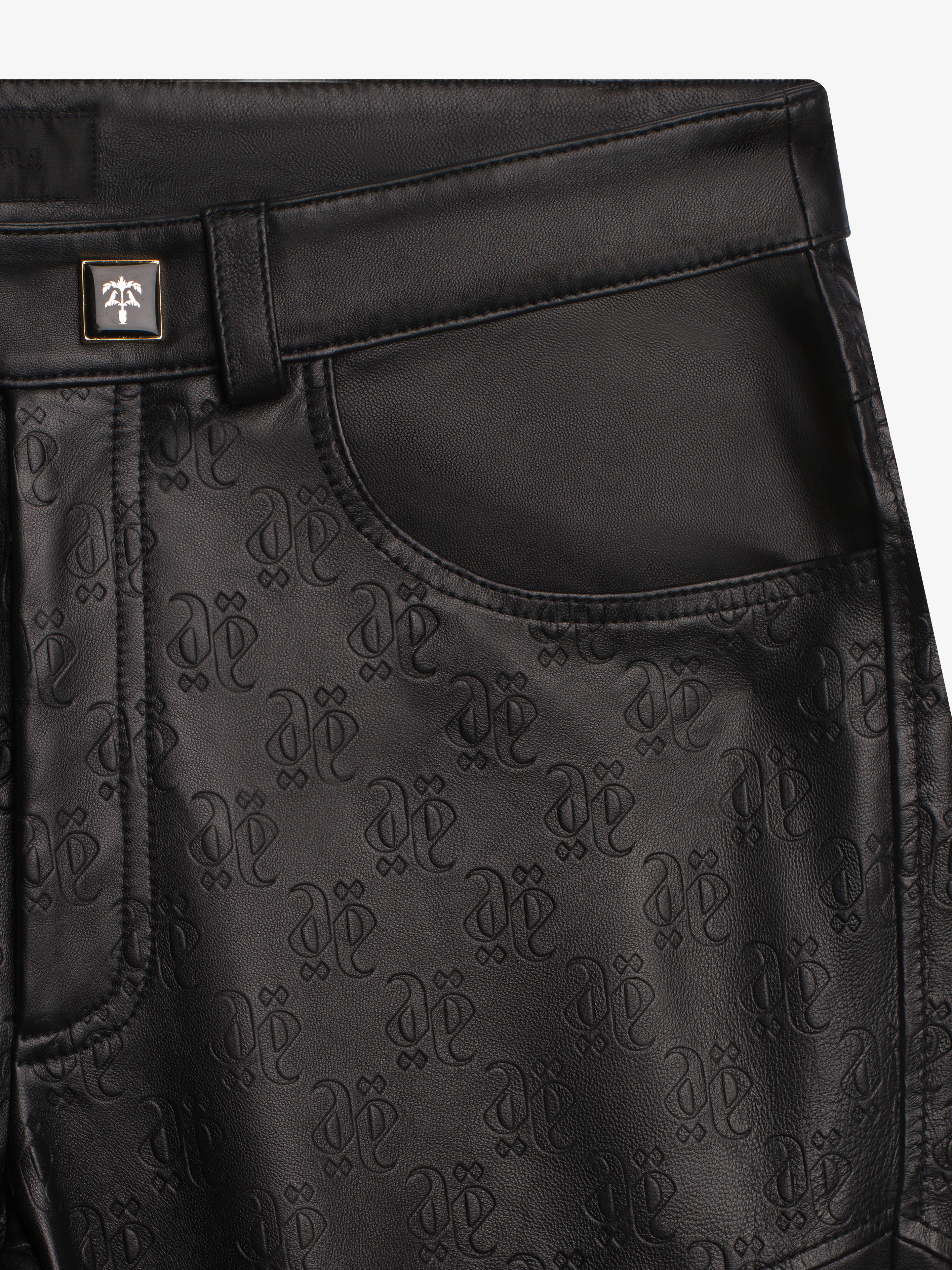 COAL COWBOY MONOLINK LEATHER PANTS-Leather pants-Place of Elms