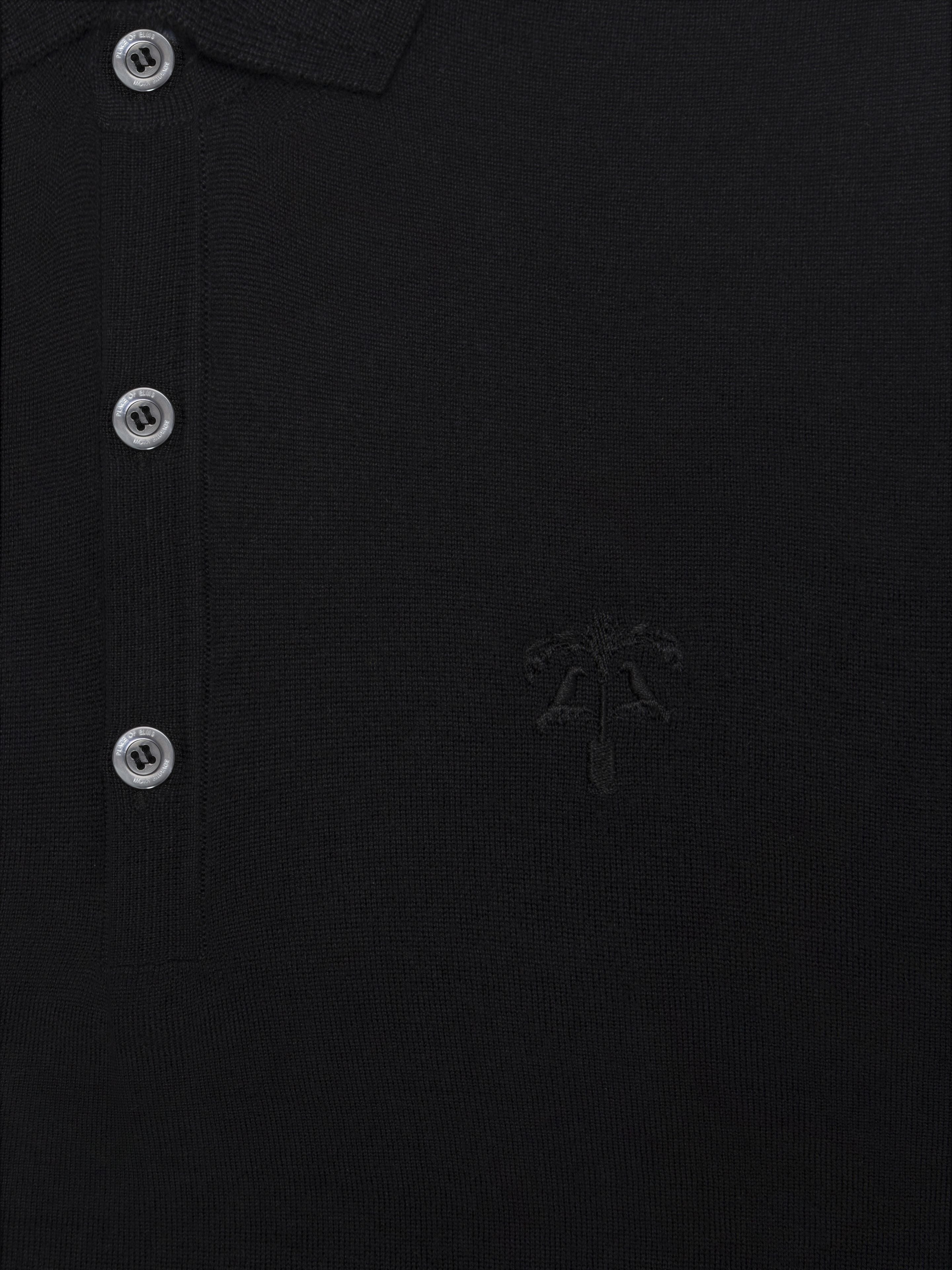 BLACK AMALFI SHORT SLEEVE POLO