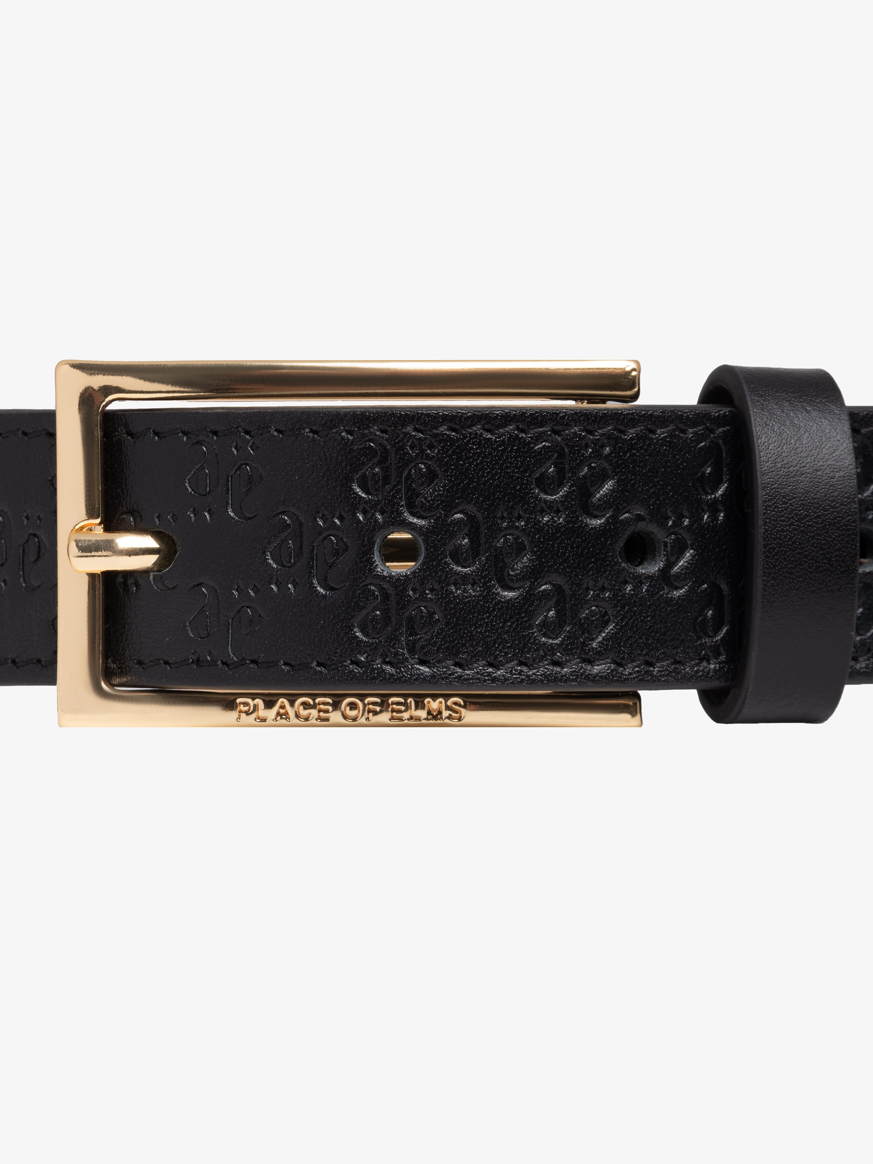 GENTLEMEN LEATHER BELT IN GOLD-Belts-Place of Elms