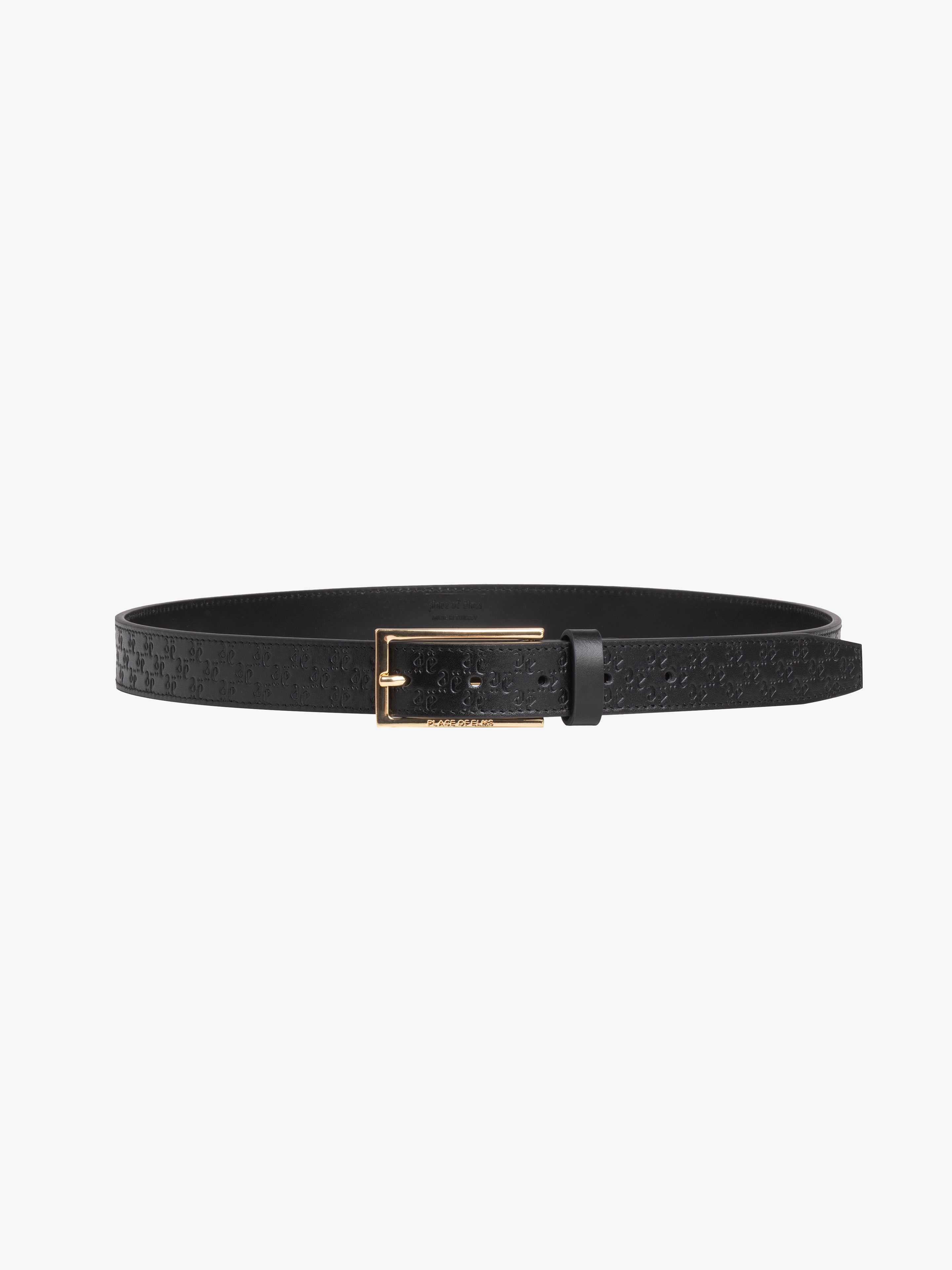 GENTLEMEN LEATHER BELT IN GOLD-Belts-Place of Elms