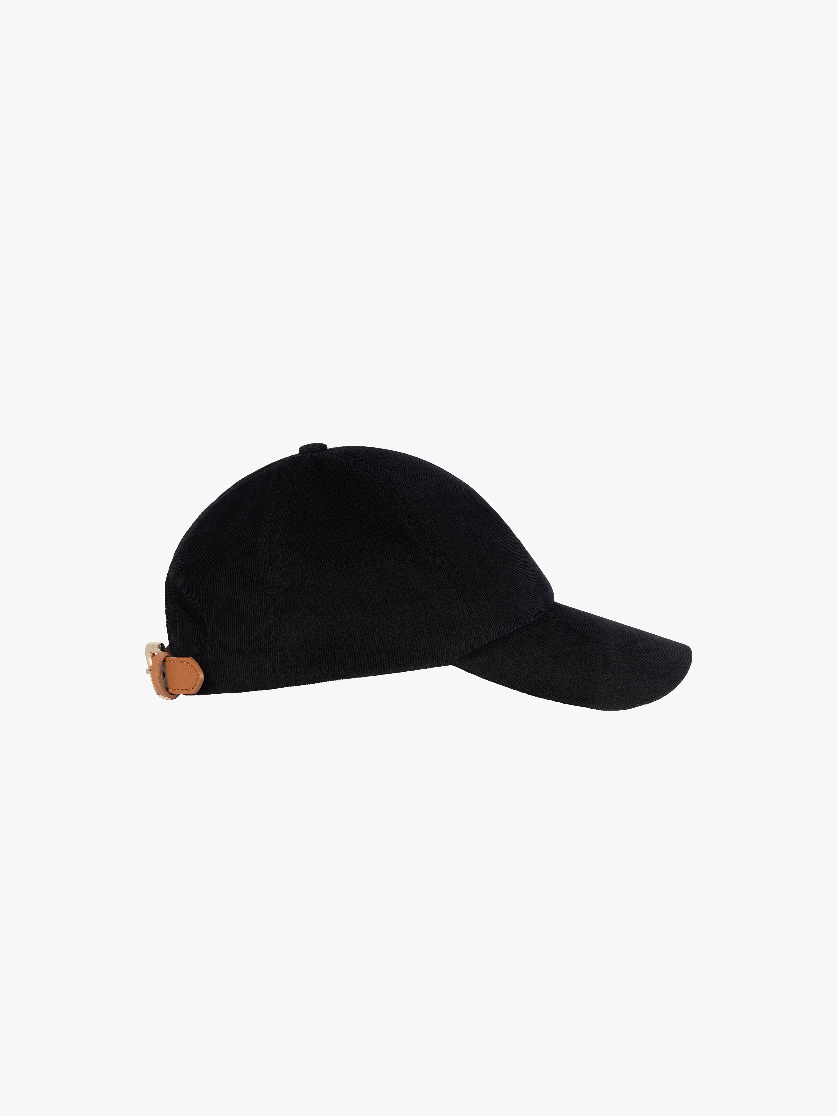 BLACK CAP IN CORDUROY
