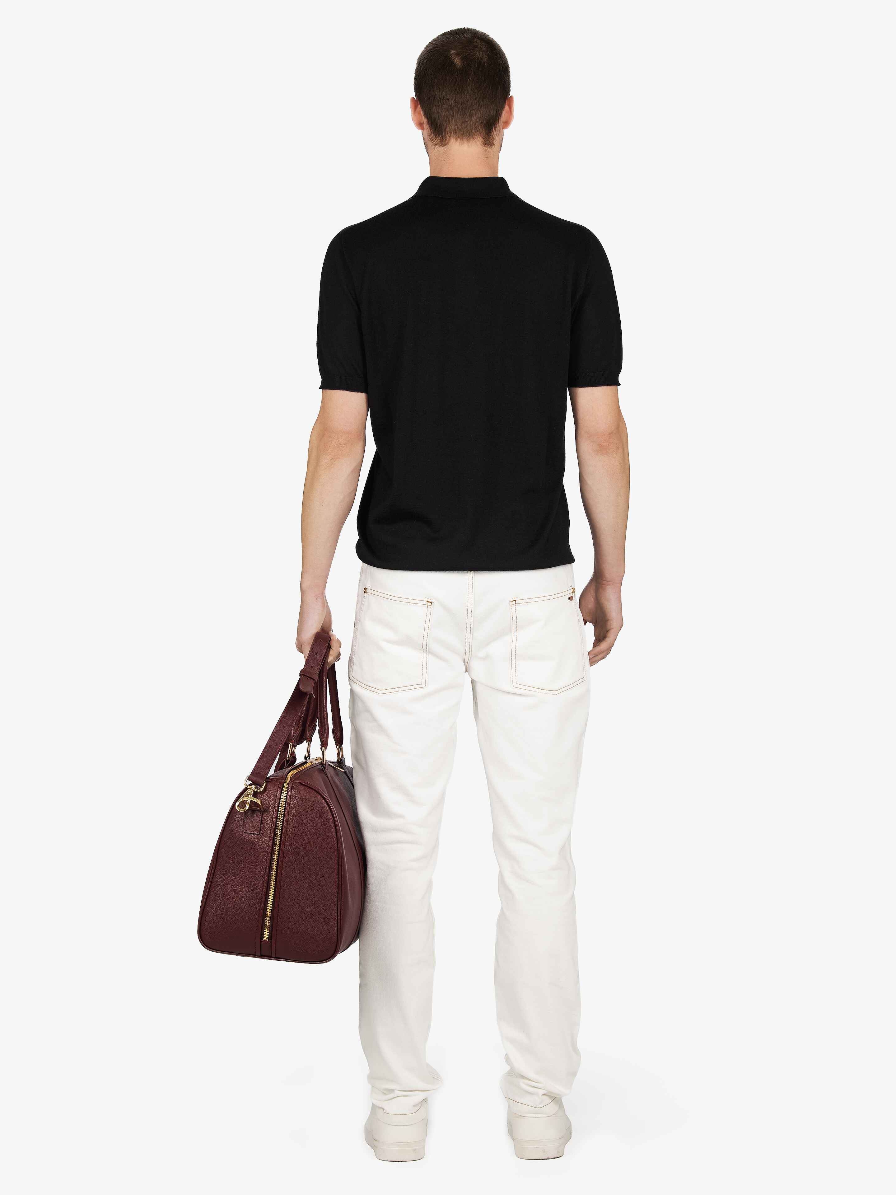 BLACK AMALFI SHORT SLEEVE POLO