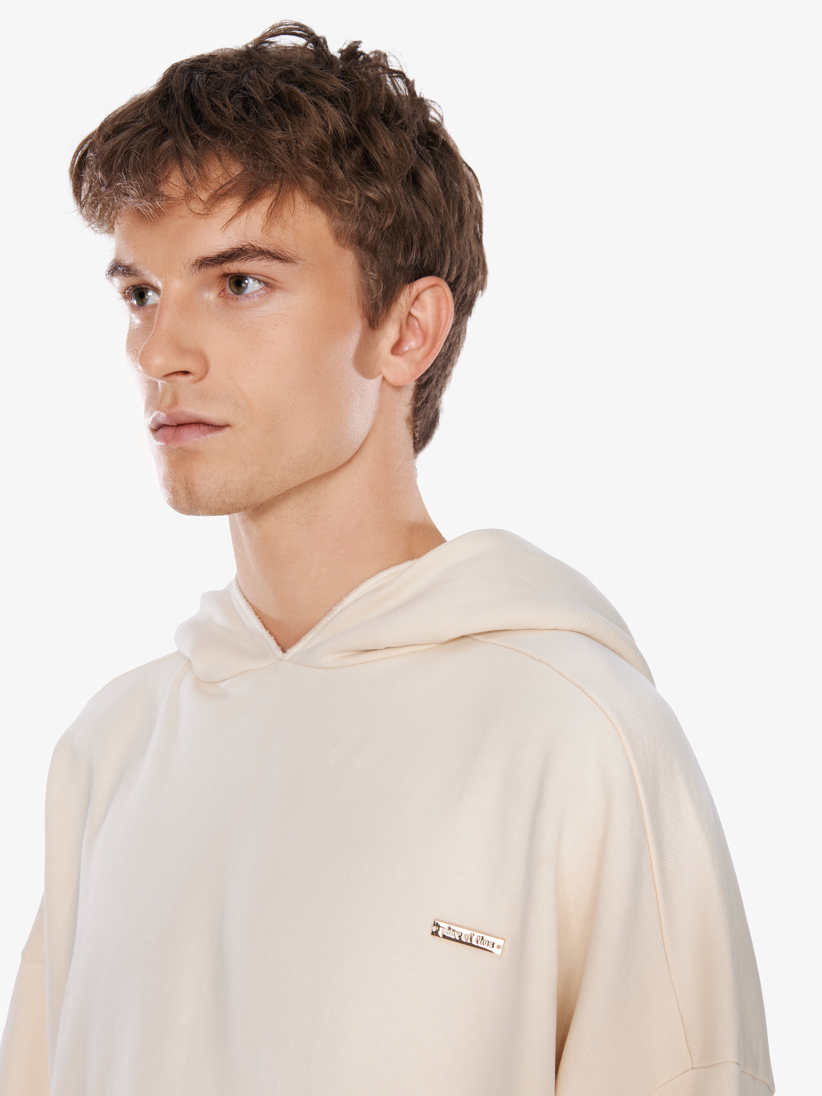 SOFT OVERSIZED OFF-WHITE HOODIE