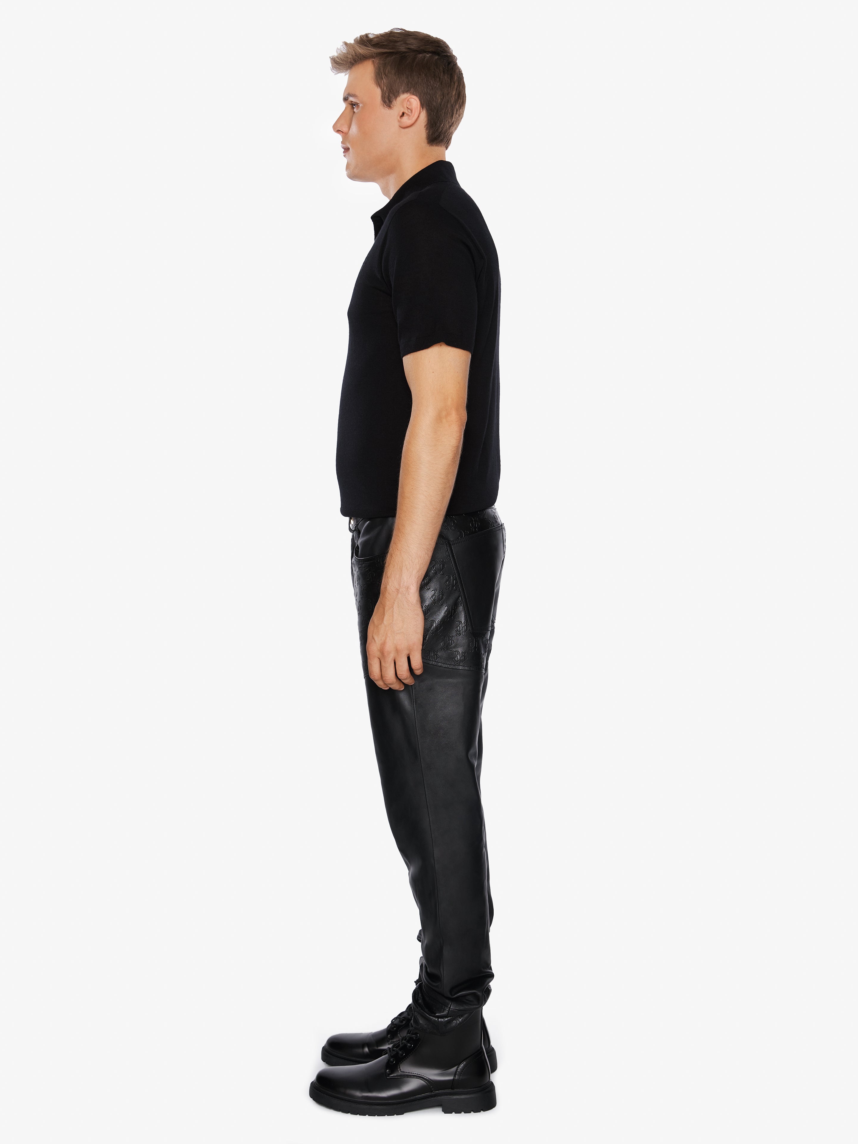 COWBOY MONOLINK LEATHER PANTS