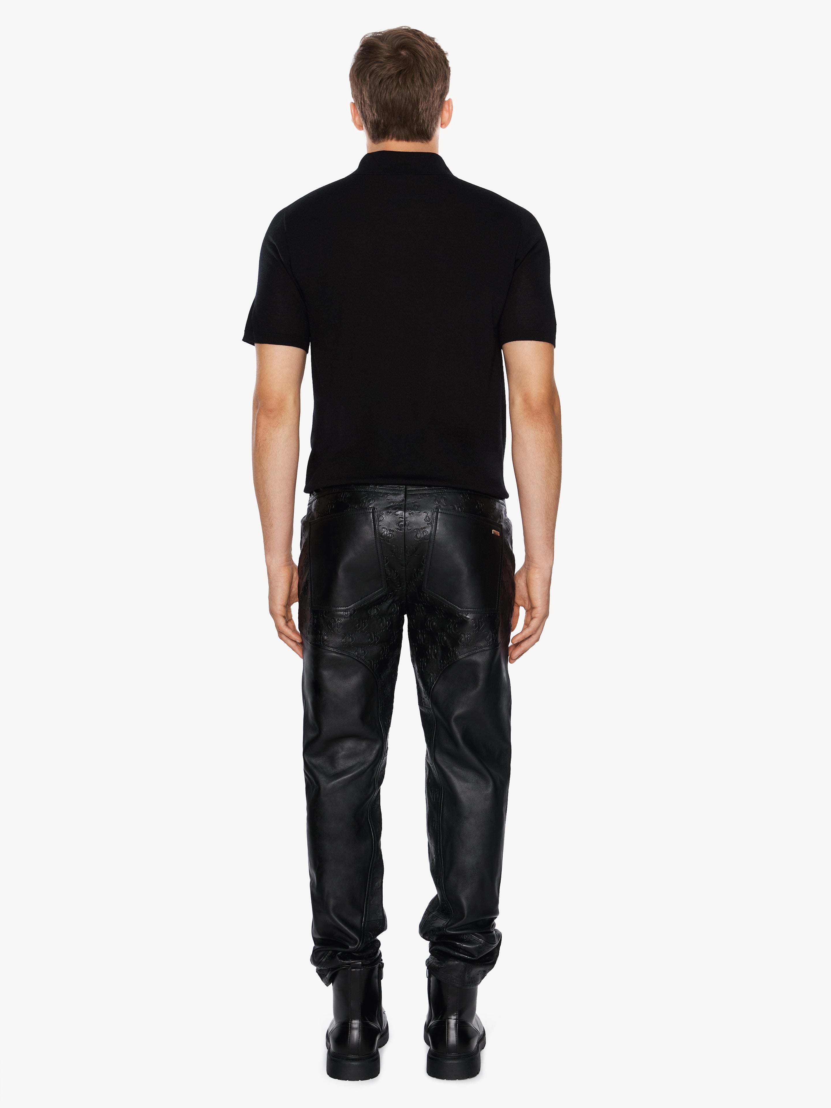COWBOY MONOLINK LEATHER PANTS