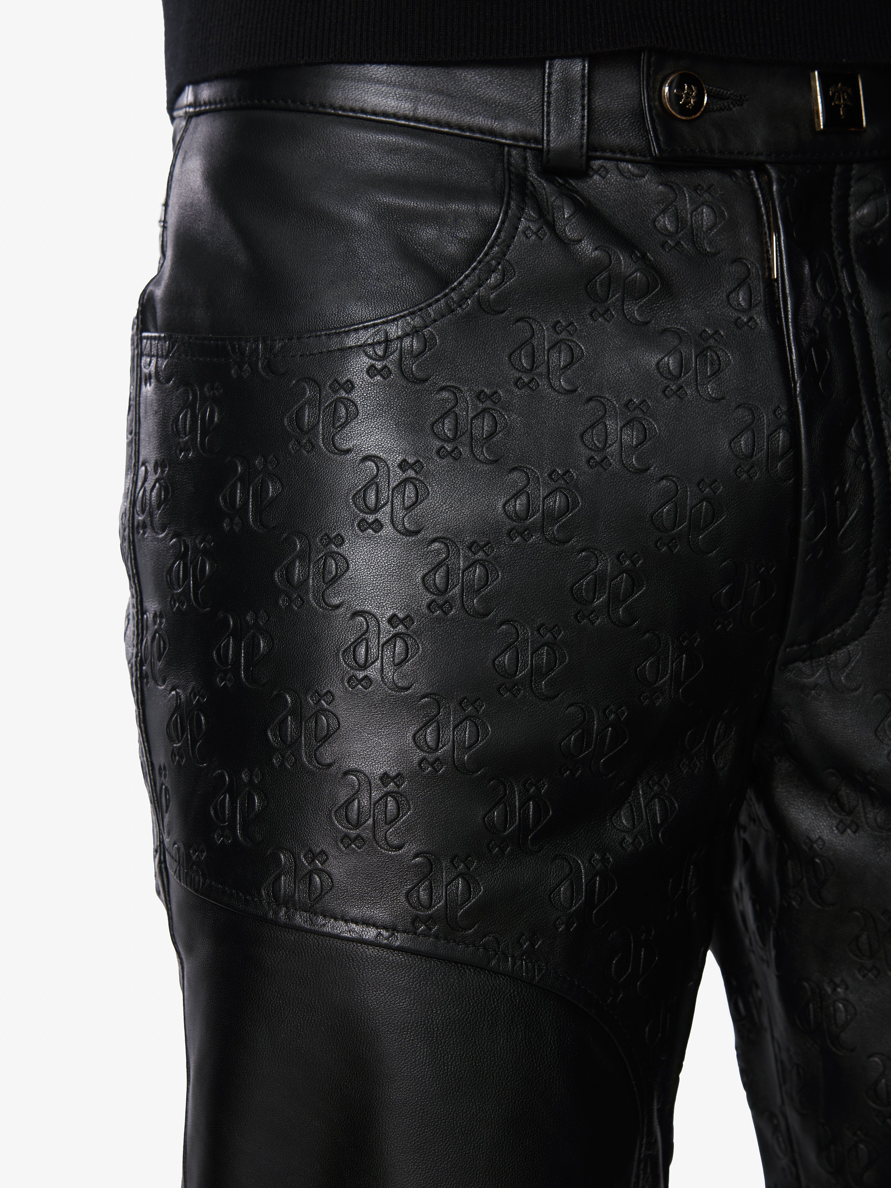 COWBOY MONOLINK LEATHER PANTS