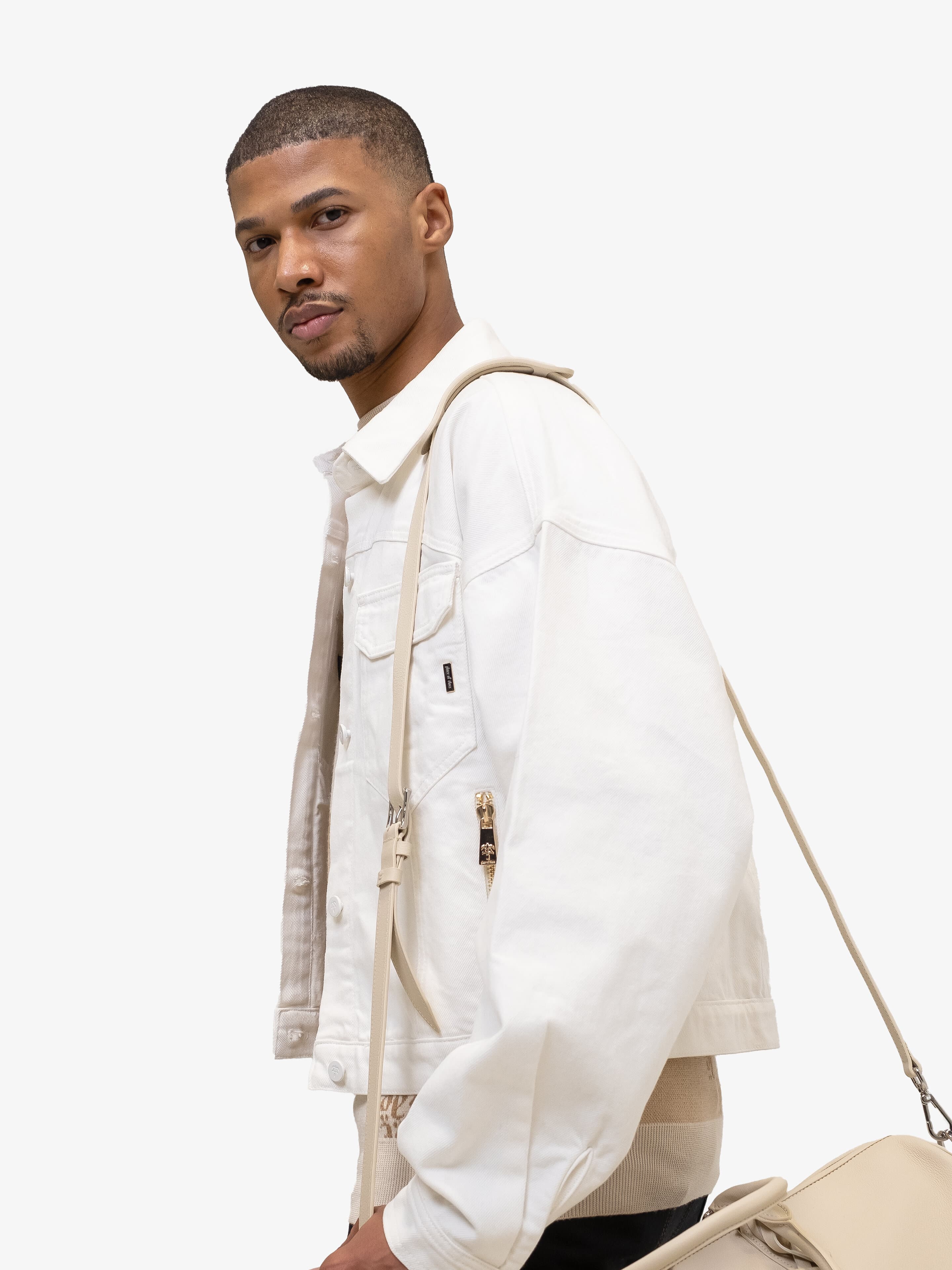 NATURAL DENIM JACKET-Denim Jackets-Place of Elms