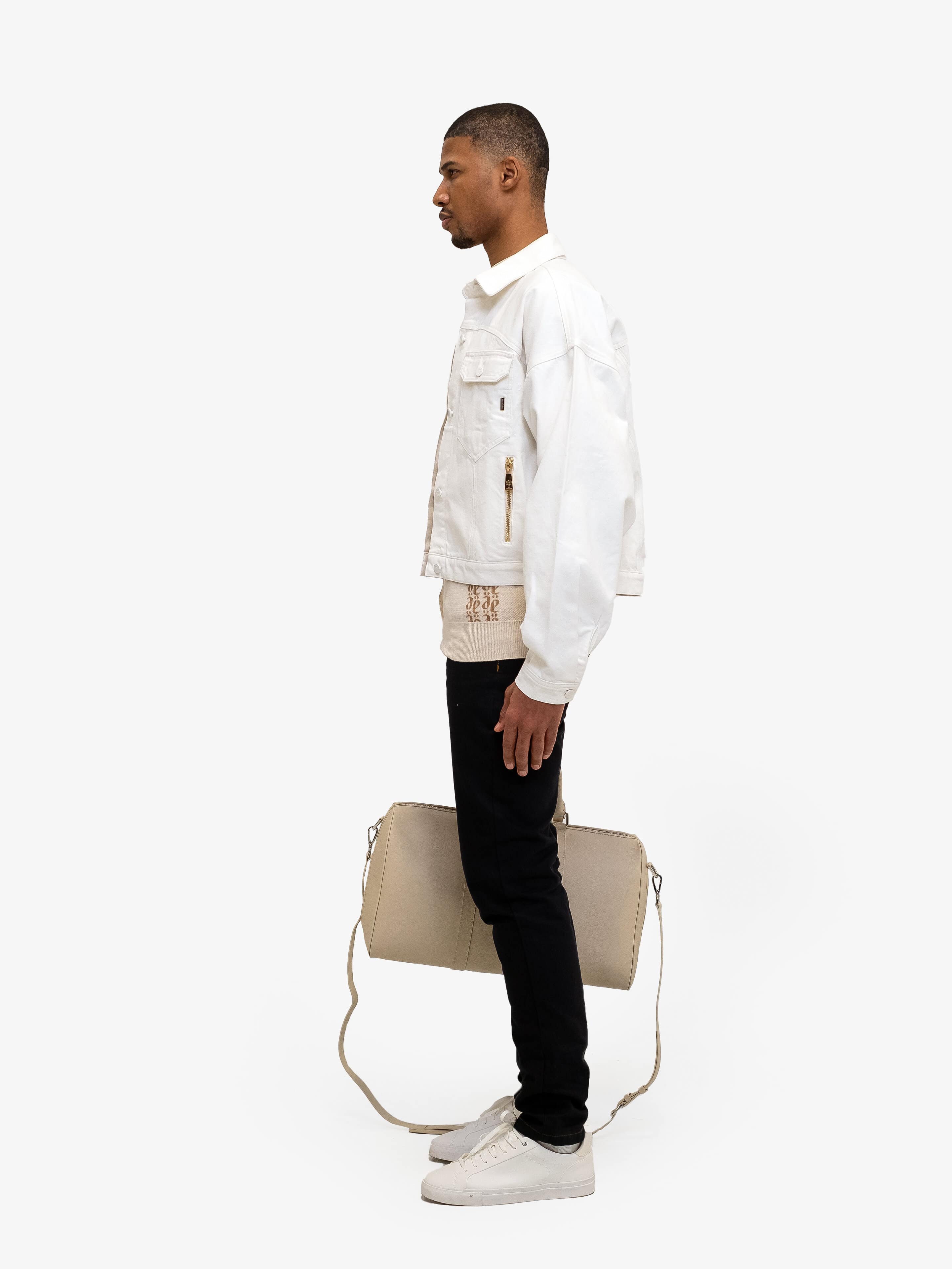 NATURAL DENIM JACKET-Denim Jackets-Place of Elms