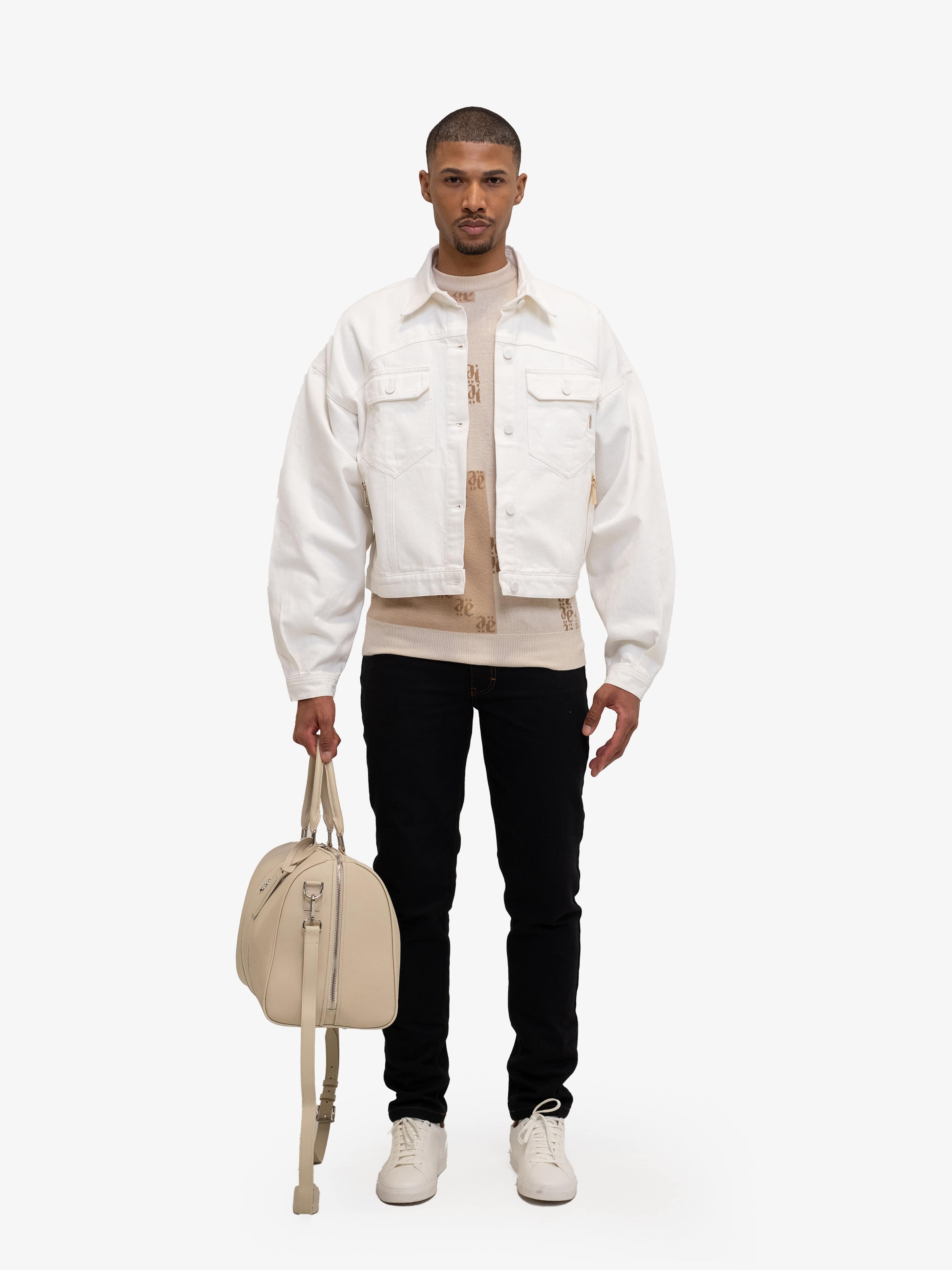 NATURAL DENIM JACKET-Denim Jackets-Place of Elms