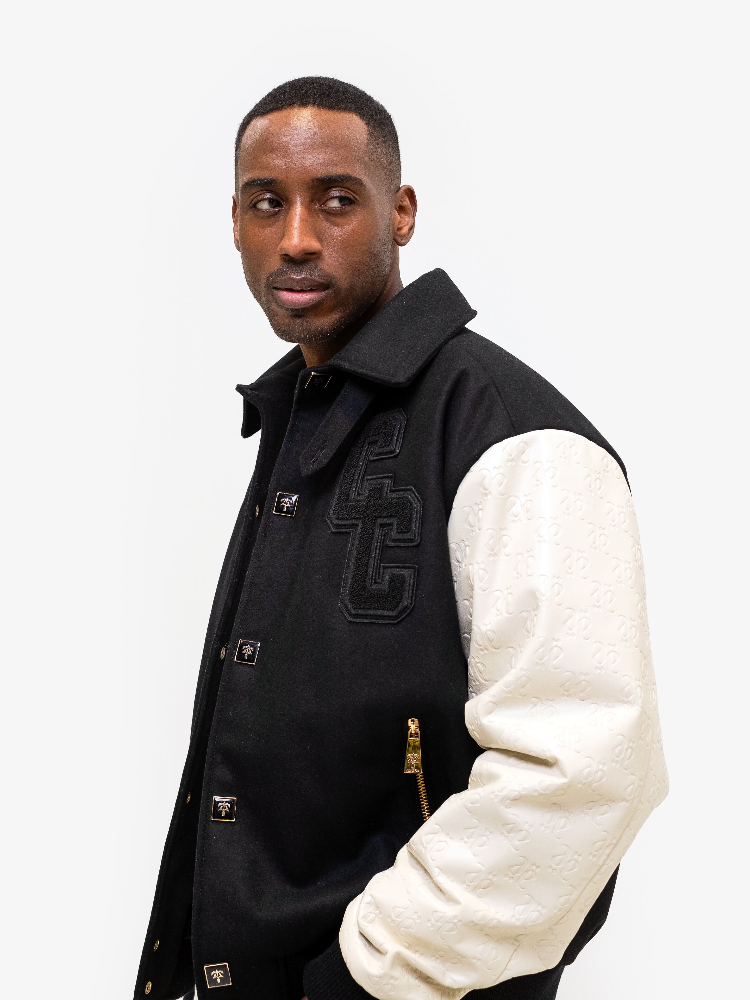 COLLECTIVE CONSCIOUSNESS VARSITY BOMBER-Leather and Wool Jackets-Place of Elms