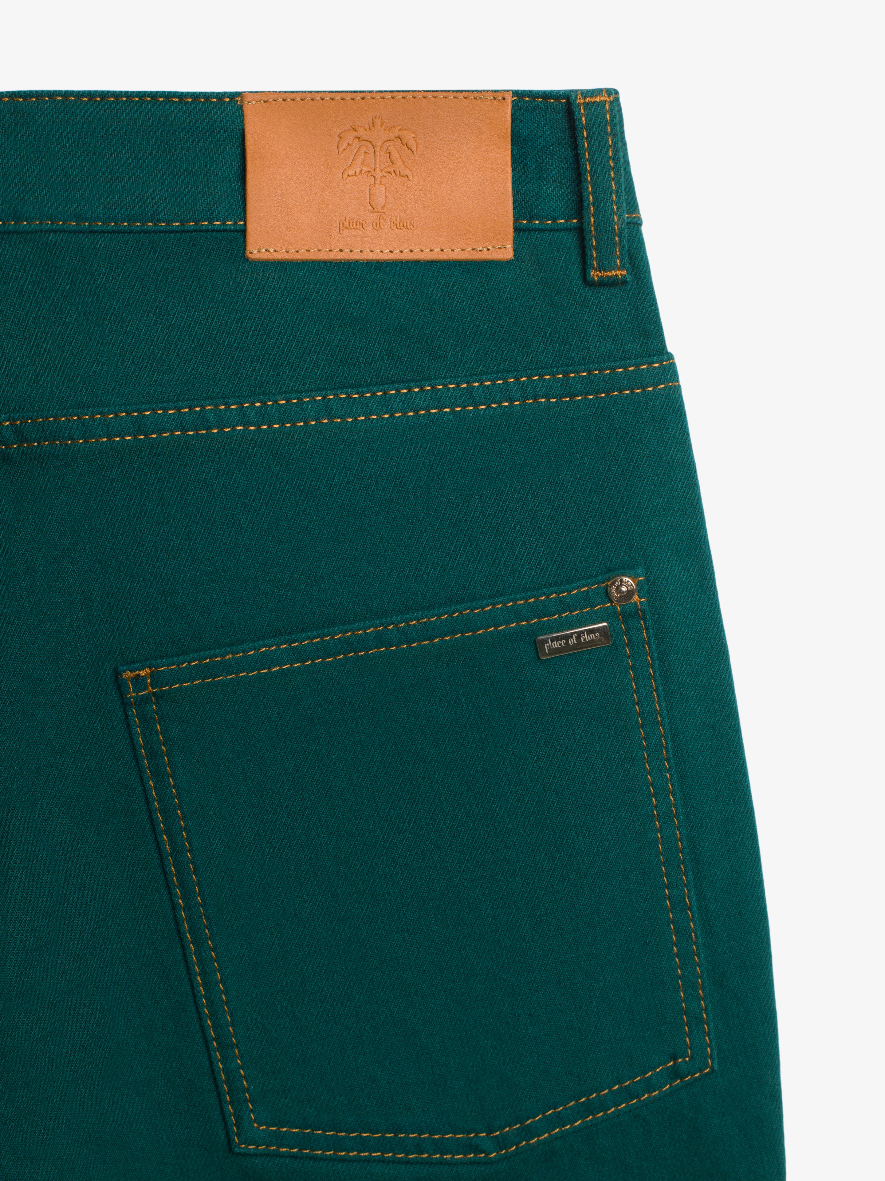 QUARTZ DENIM PANTS-Denim Pants-Place of Elms