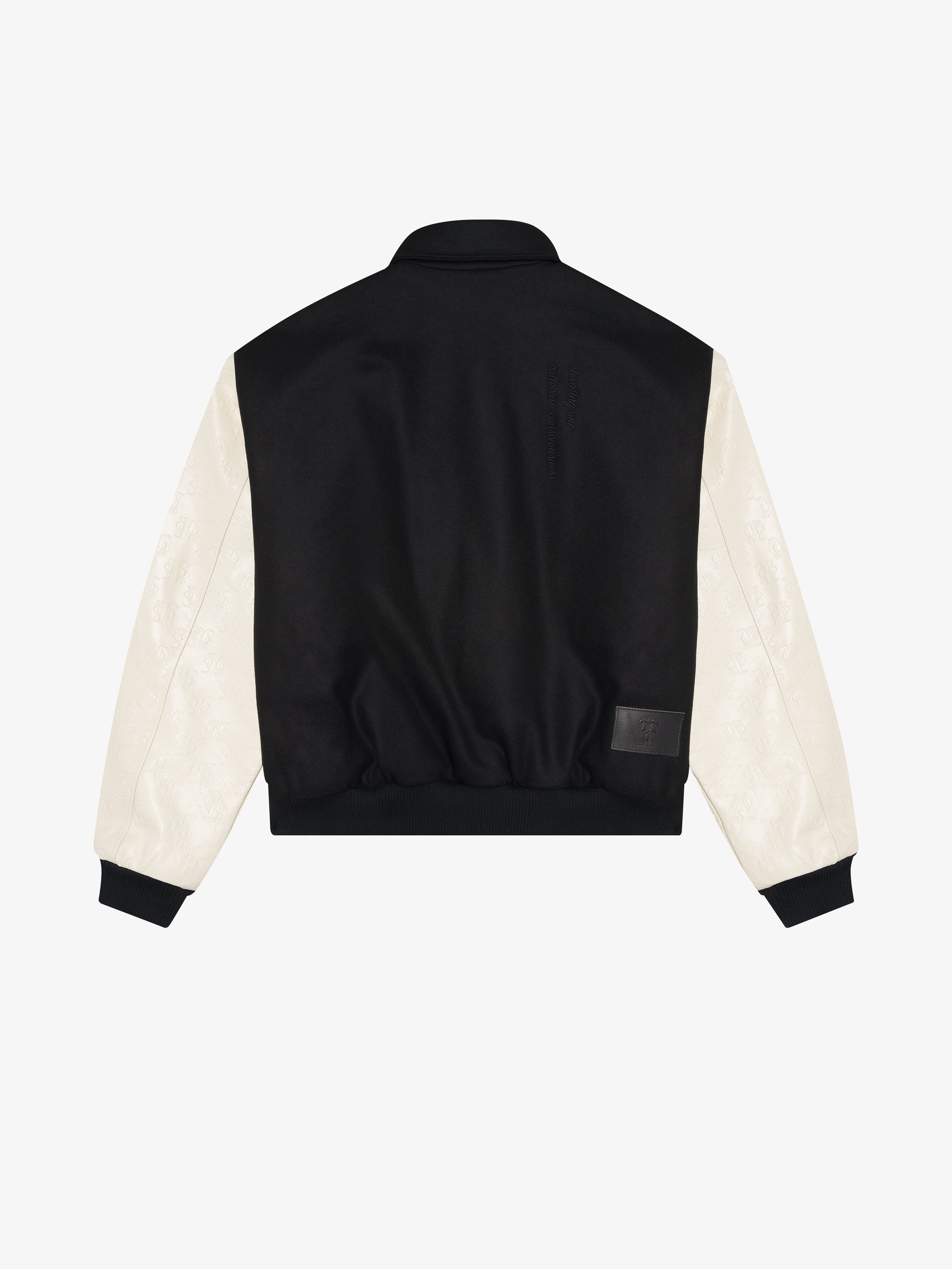 COLLECTIVE CONSCIOUSNESS VARSITY BOMBER-Leather and Wool Jackets-Place of Elms