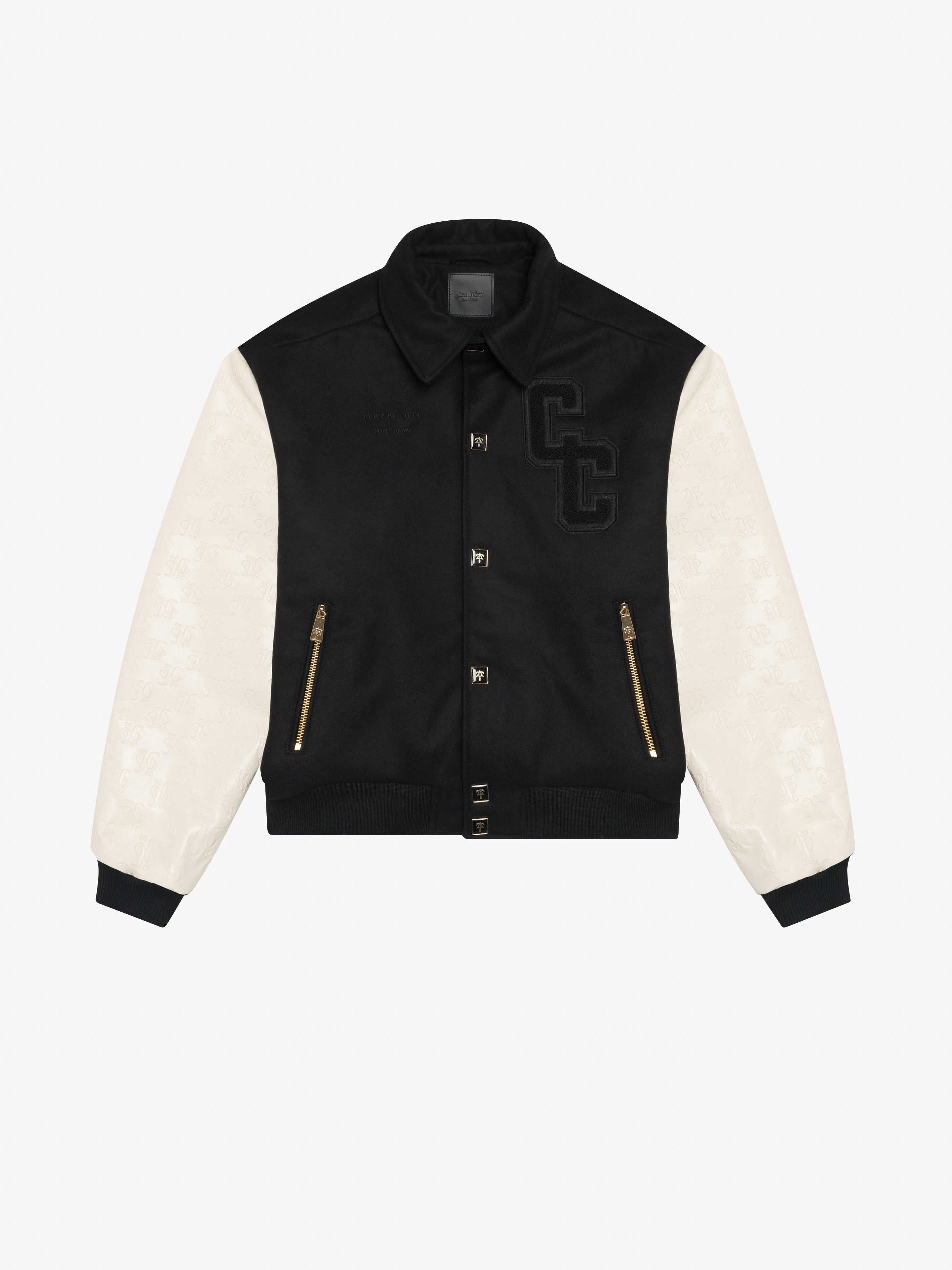 COLLECTIVE CONSCIOUSNESS VARSITY BOMBER-Leather and Wool Jackets-Place of Elms