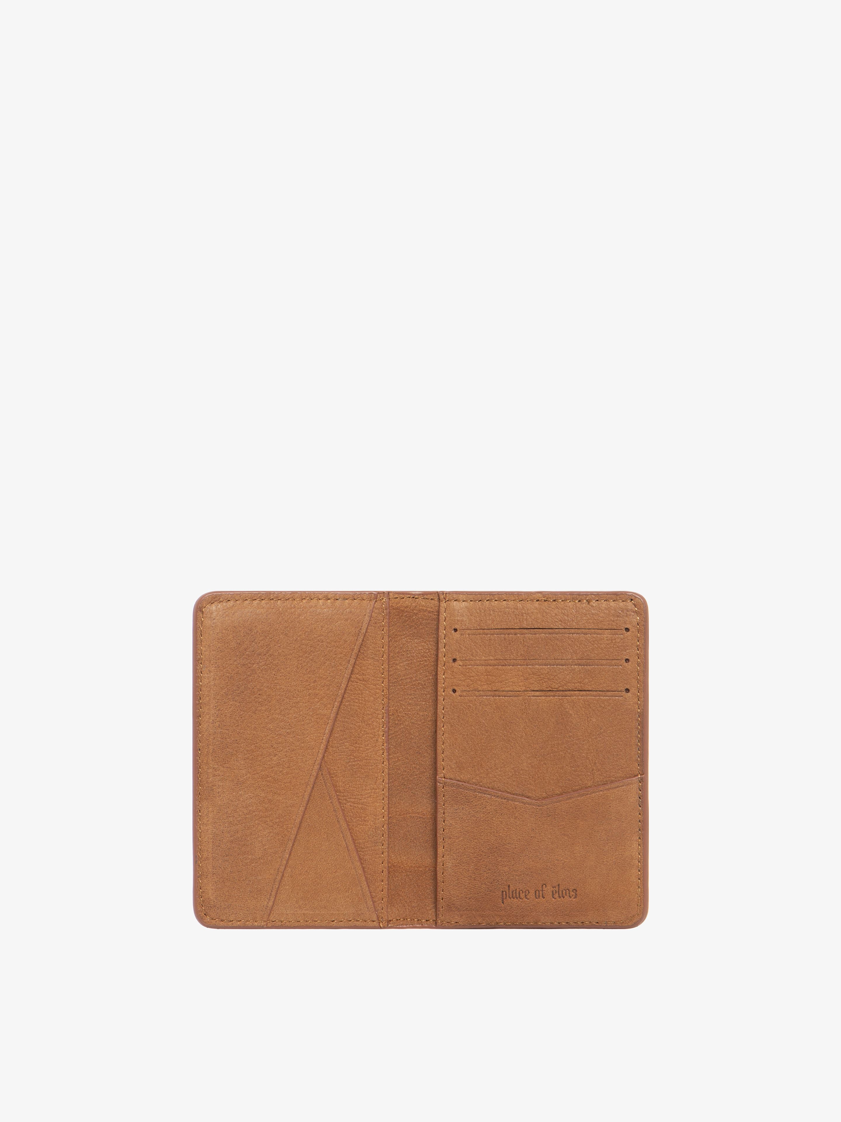 TOBACCO SUEDE MONOLINK BUSINESS WALLET