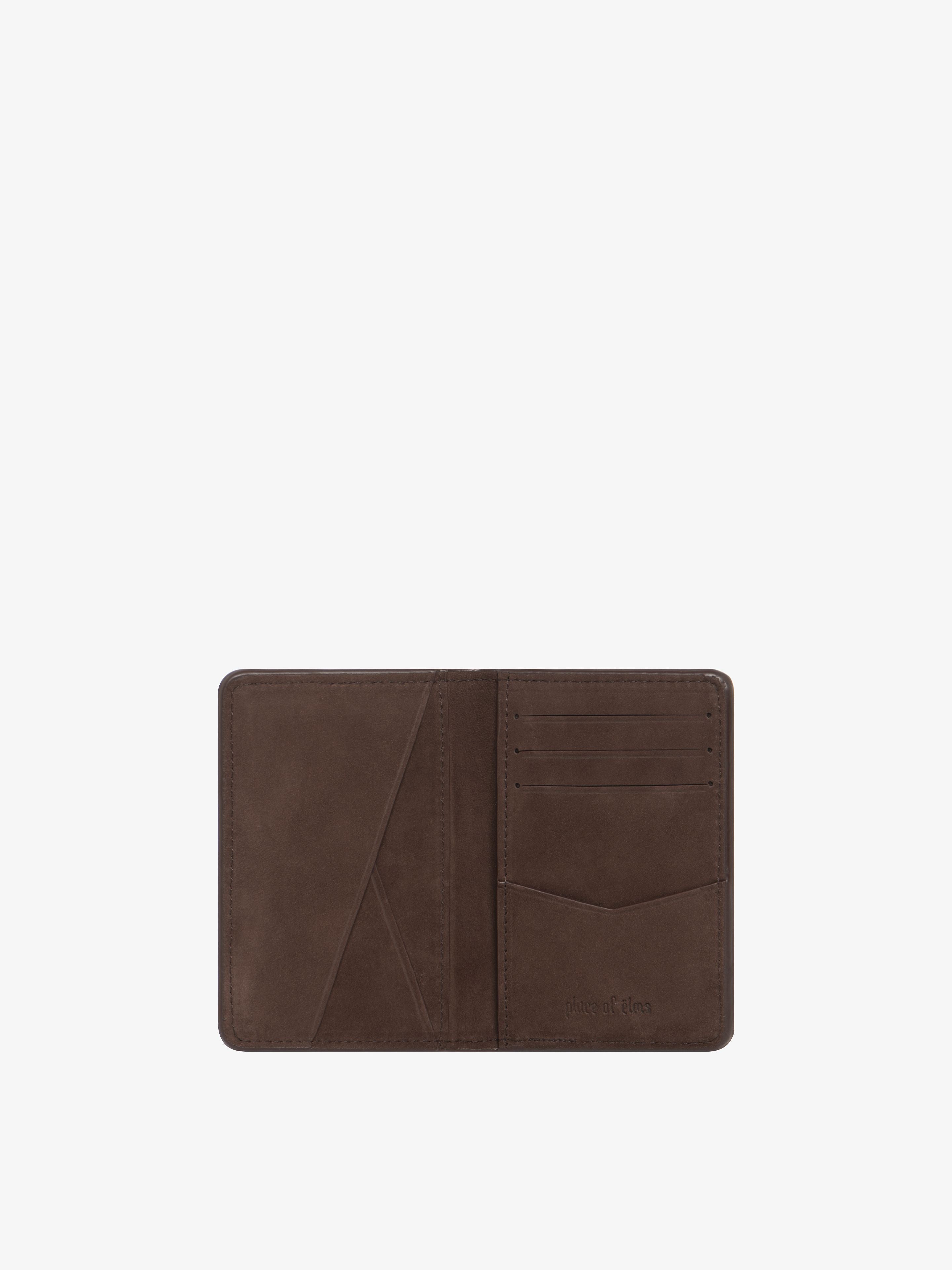 CHOCOLATE NUBUCK MONOLINK BUSINESS WALLET