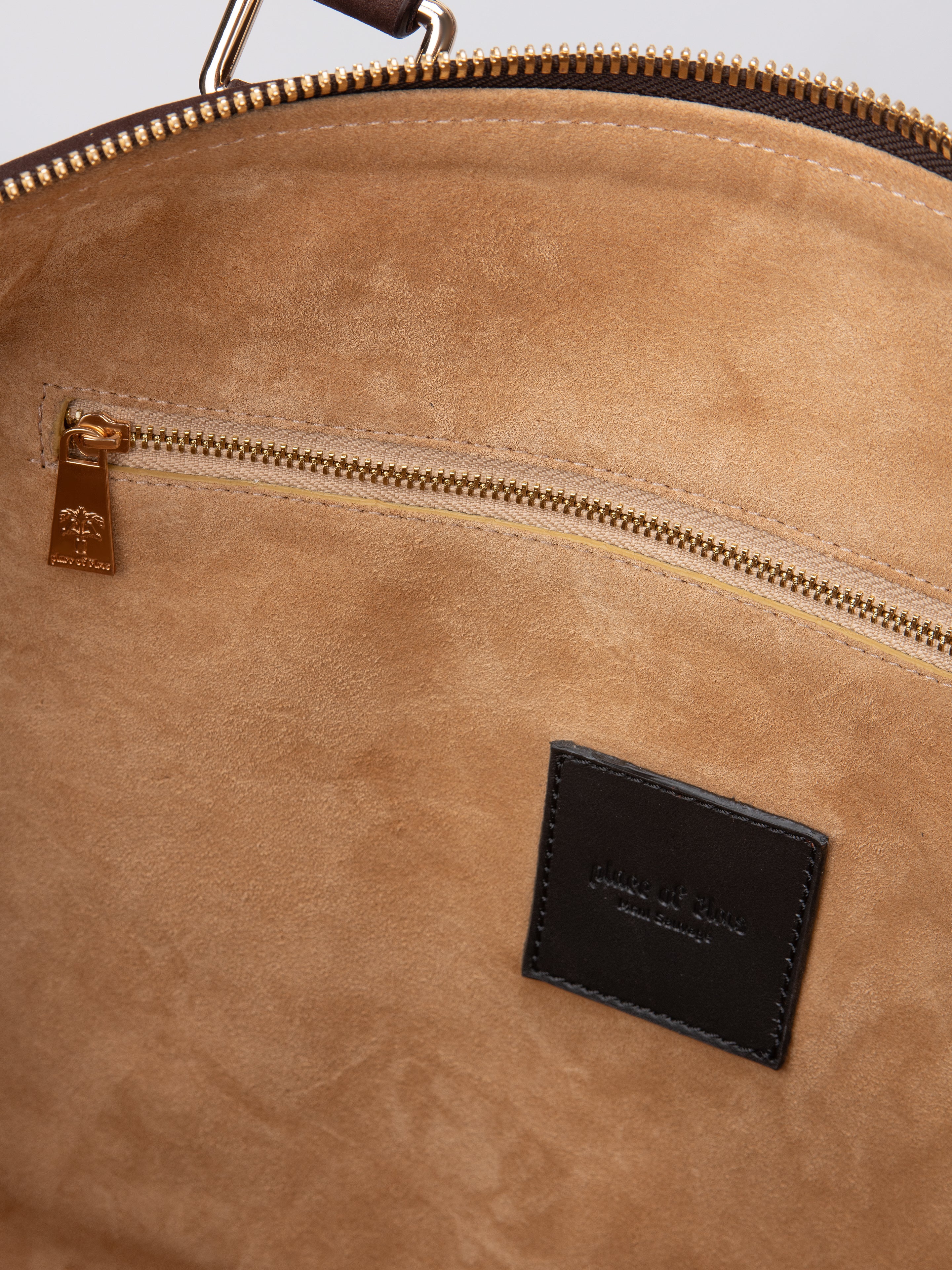CHOCOLATE NUBUCK ARBOR BAG