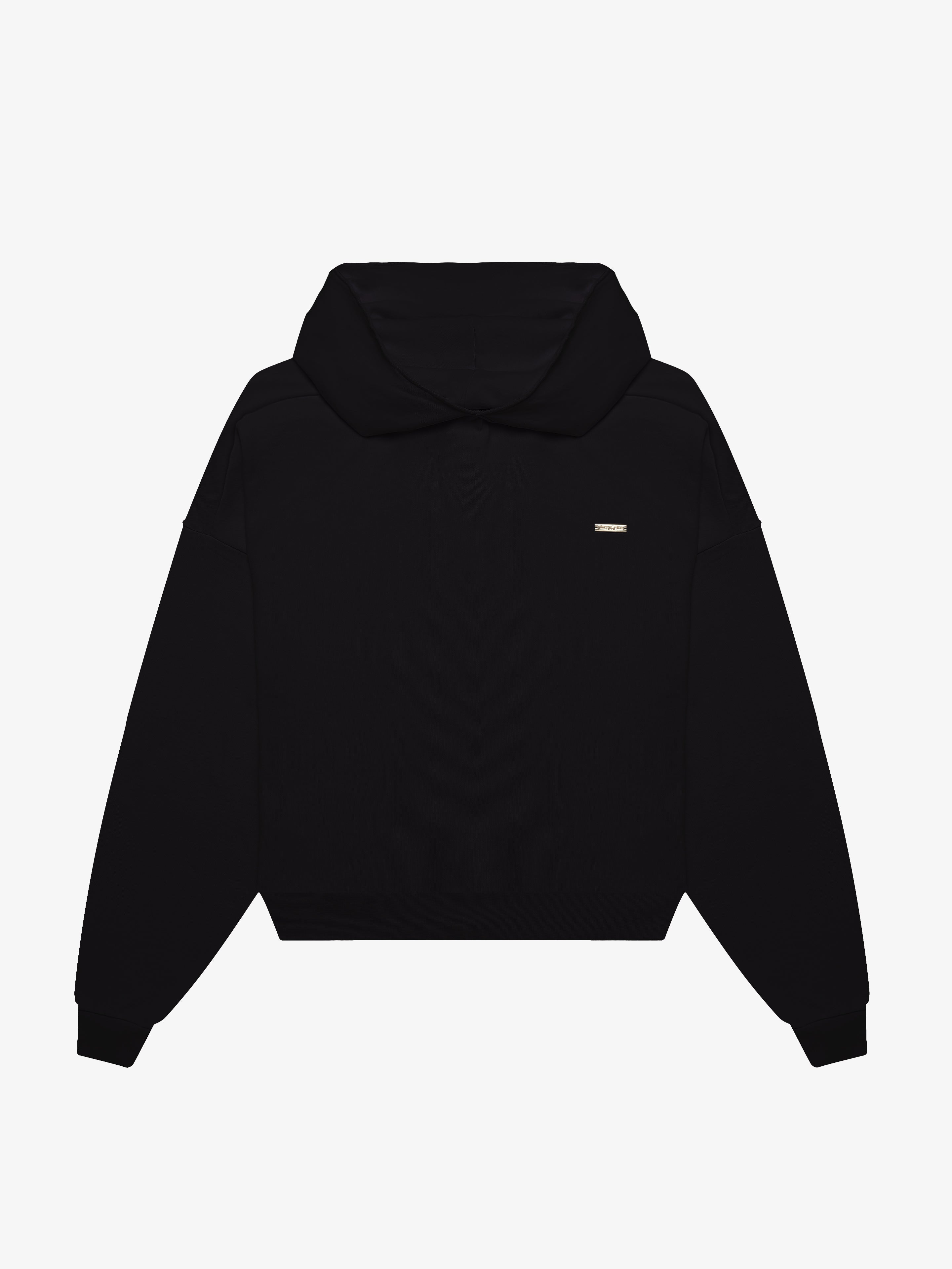 SOFT OVERSIZED BLACK HOODIE