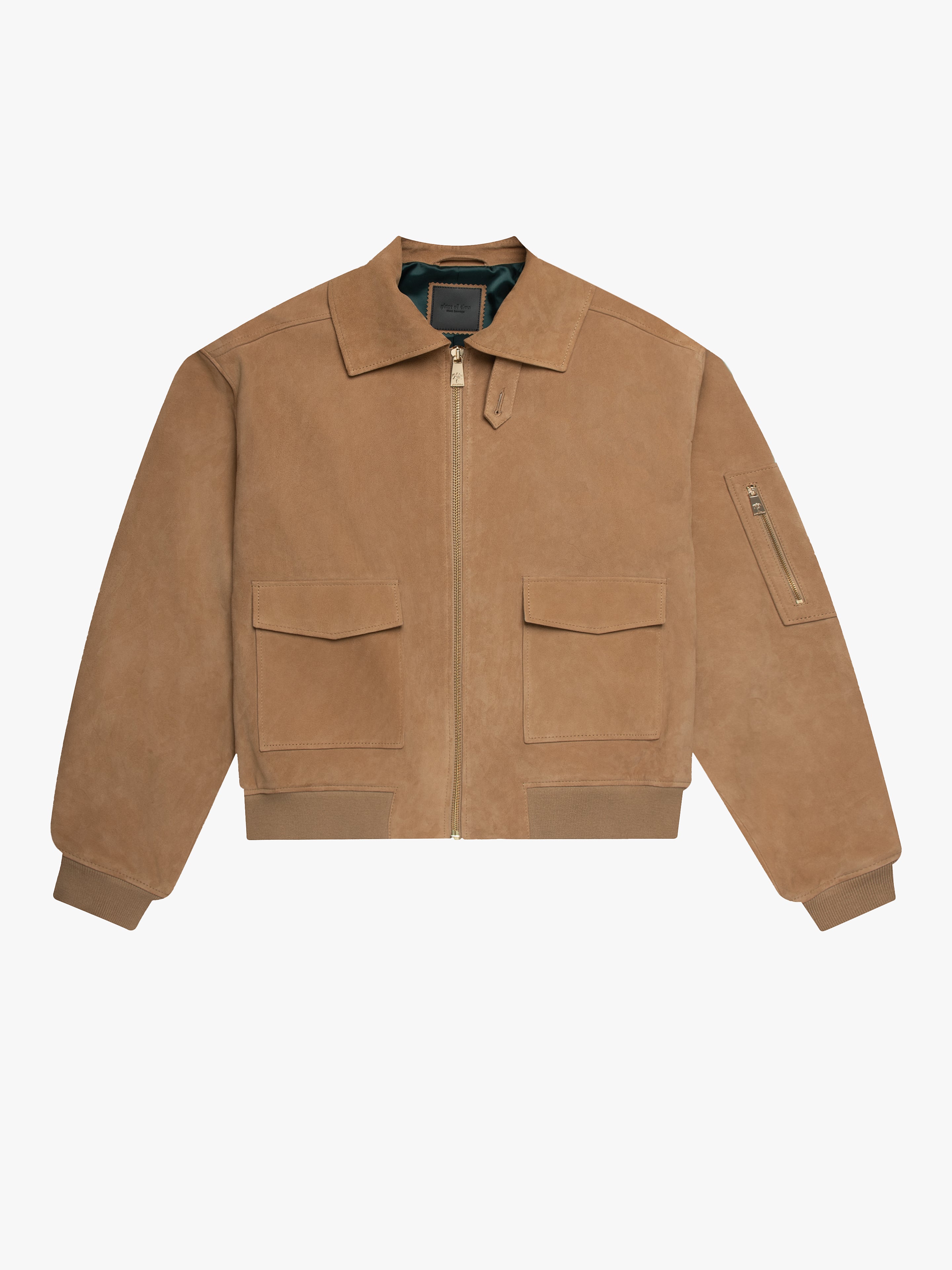 GOLD SAND SUEDE JACKET
