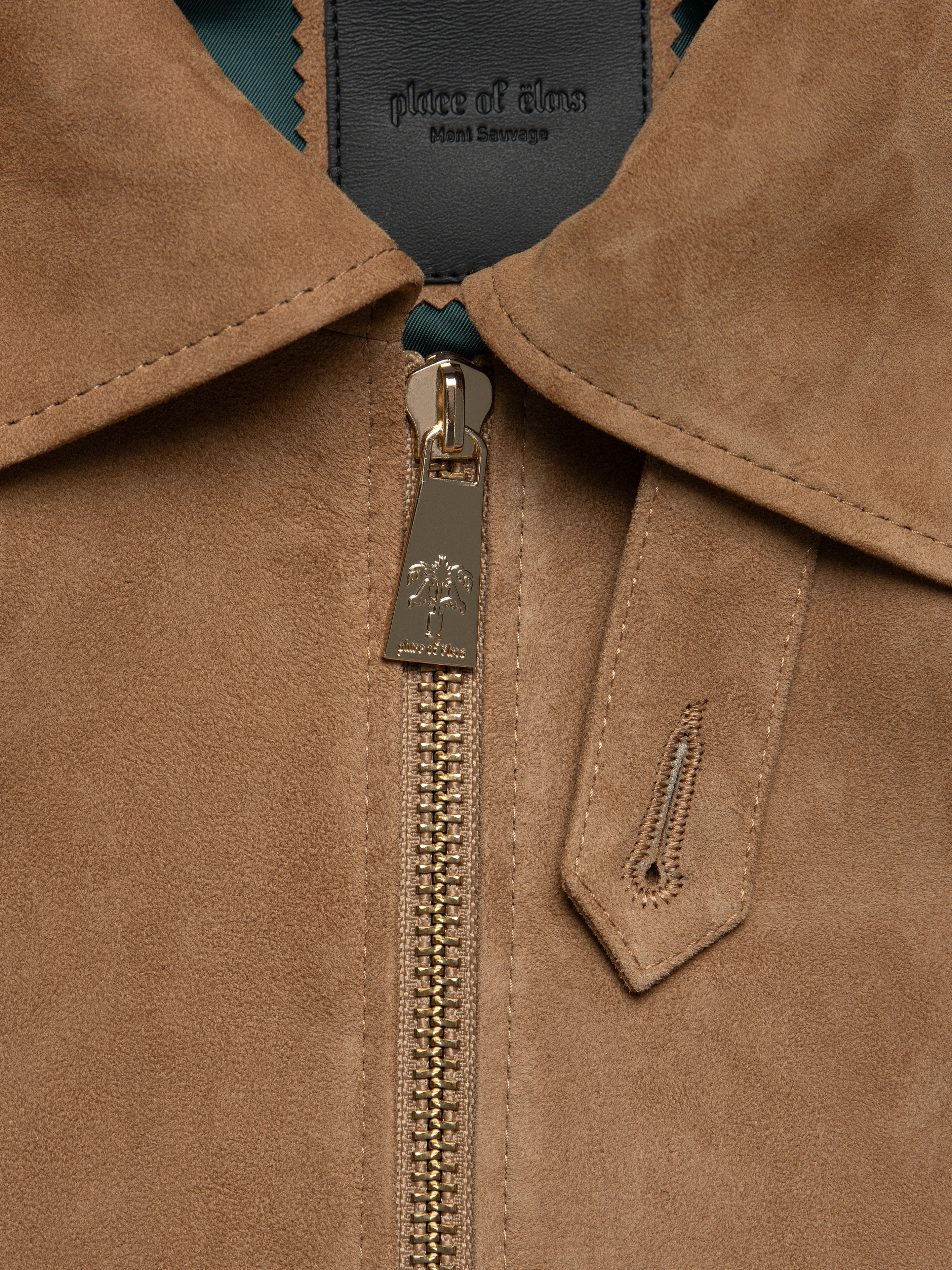 GOLD SAND SUEDE JACKET