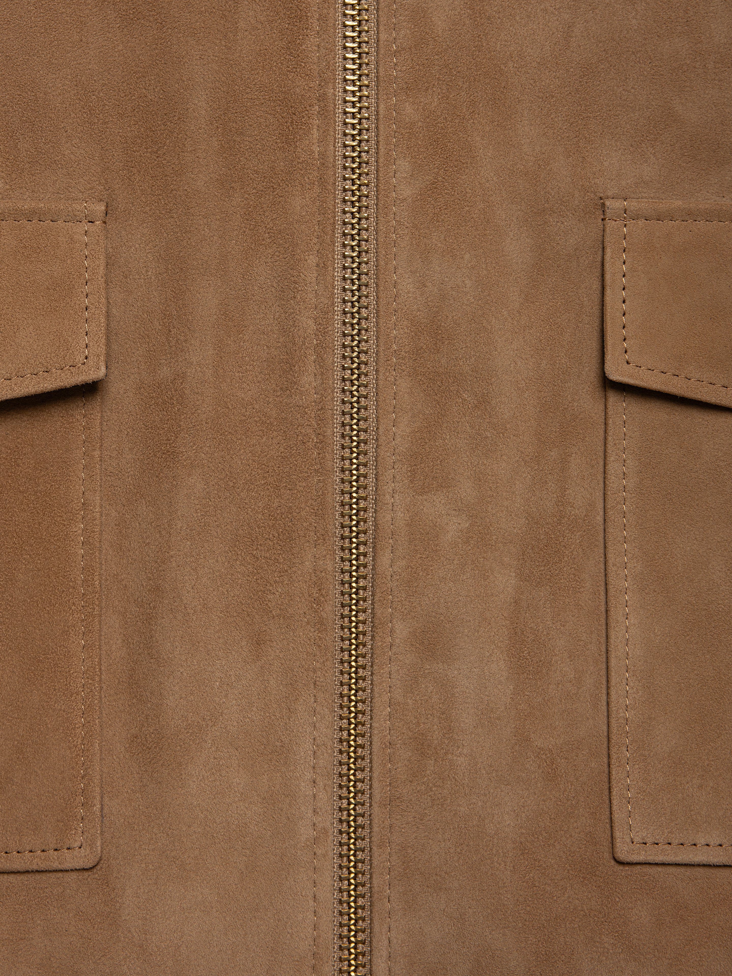 GOLD SAND SUEDE JACKET