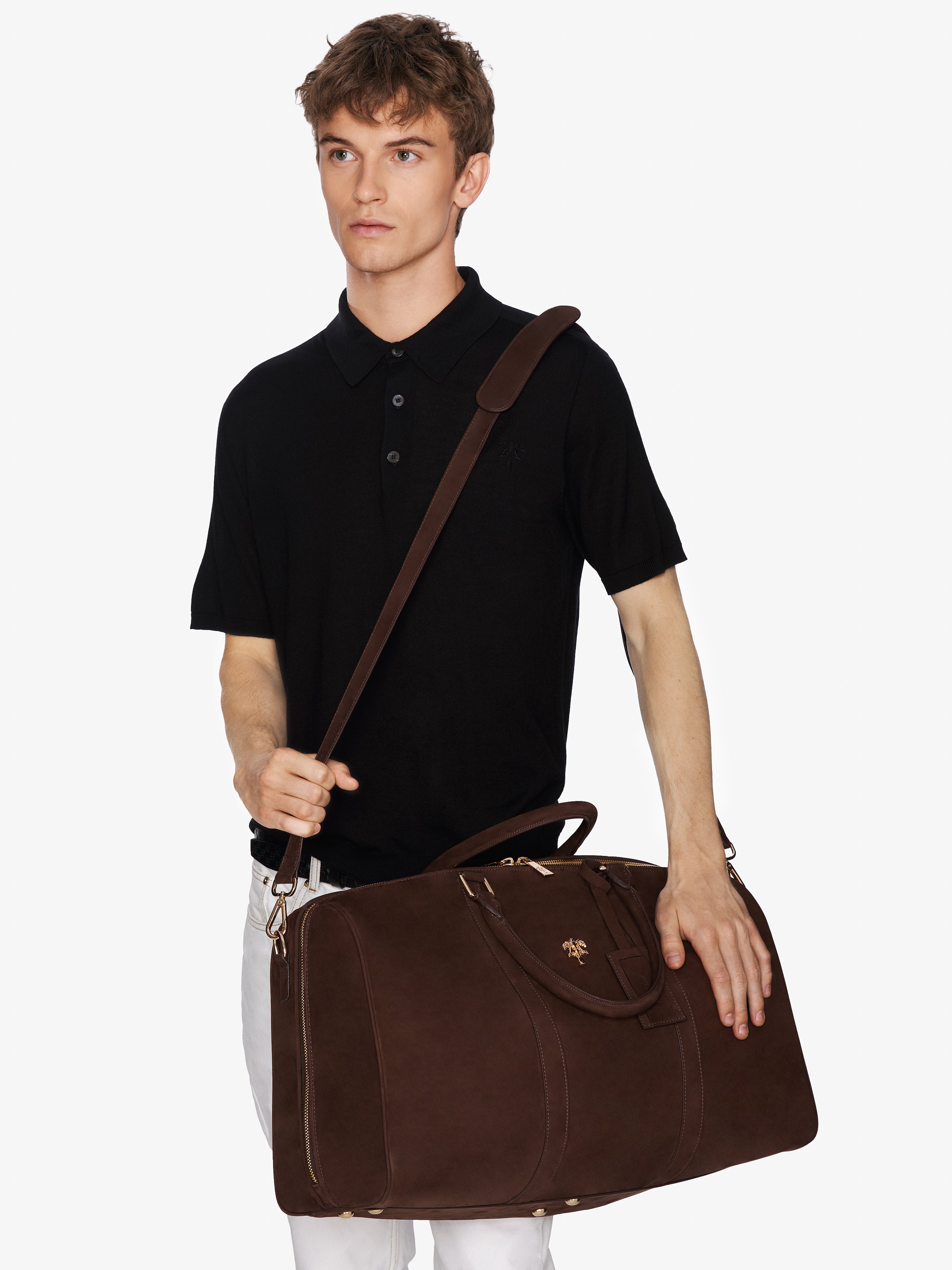 CHOCOLATE NUBUCK ARBOR BAG