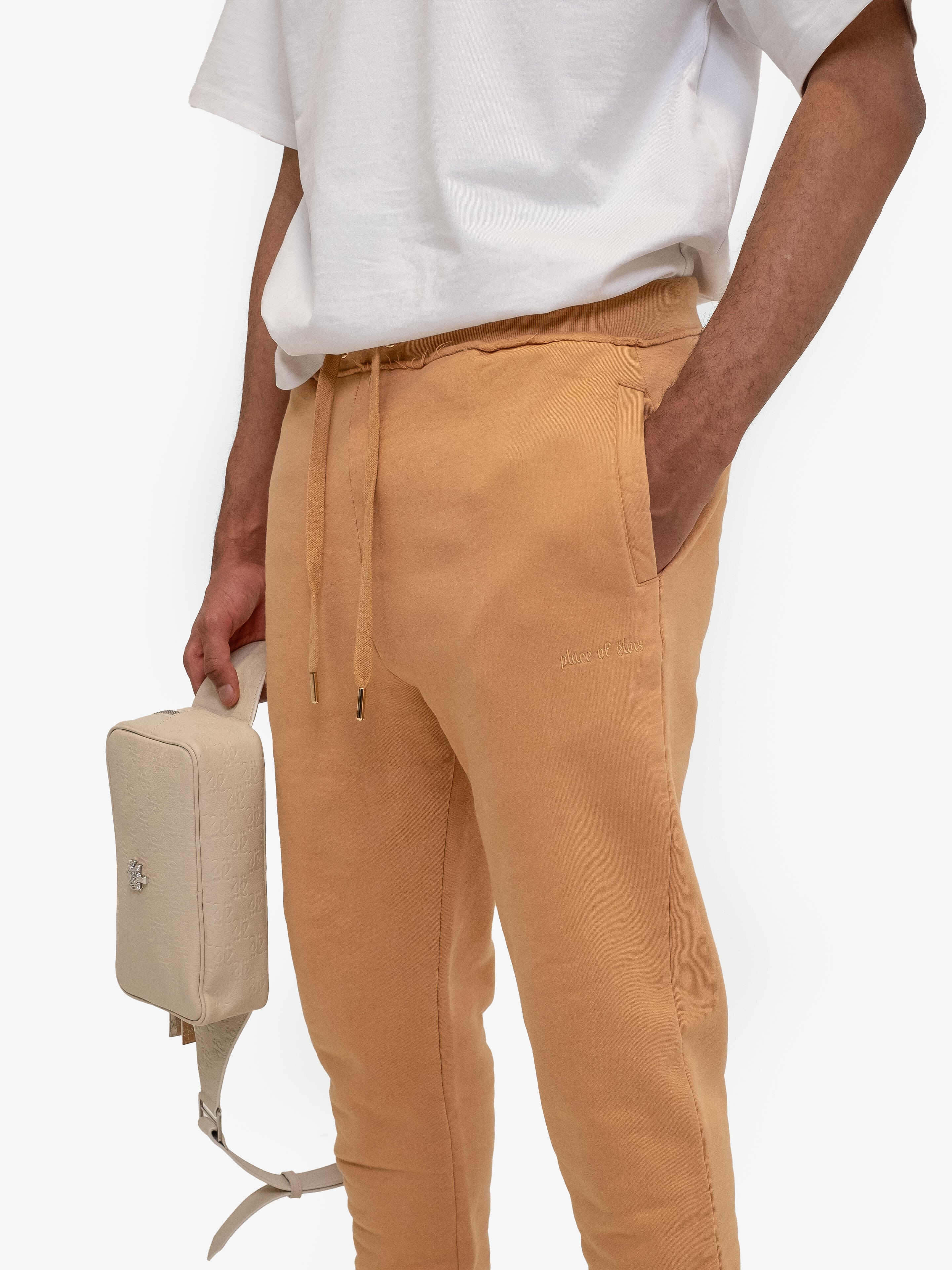 SOFT SAND SWEATPANTS-Sweatpants-Place of Elms