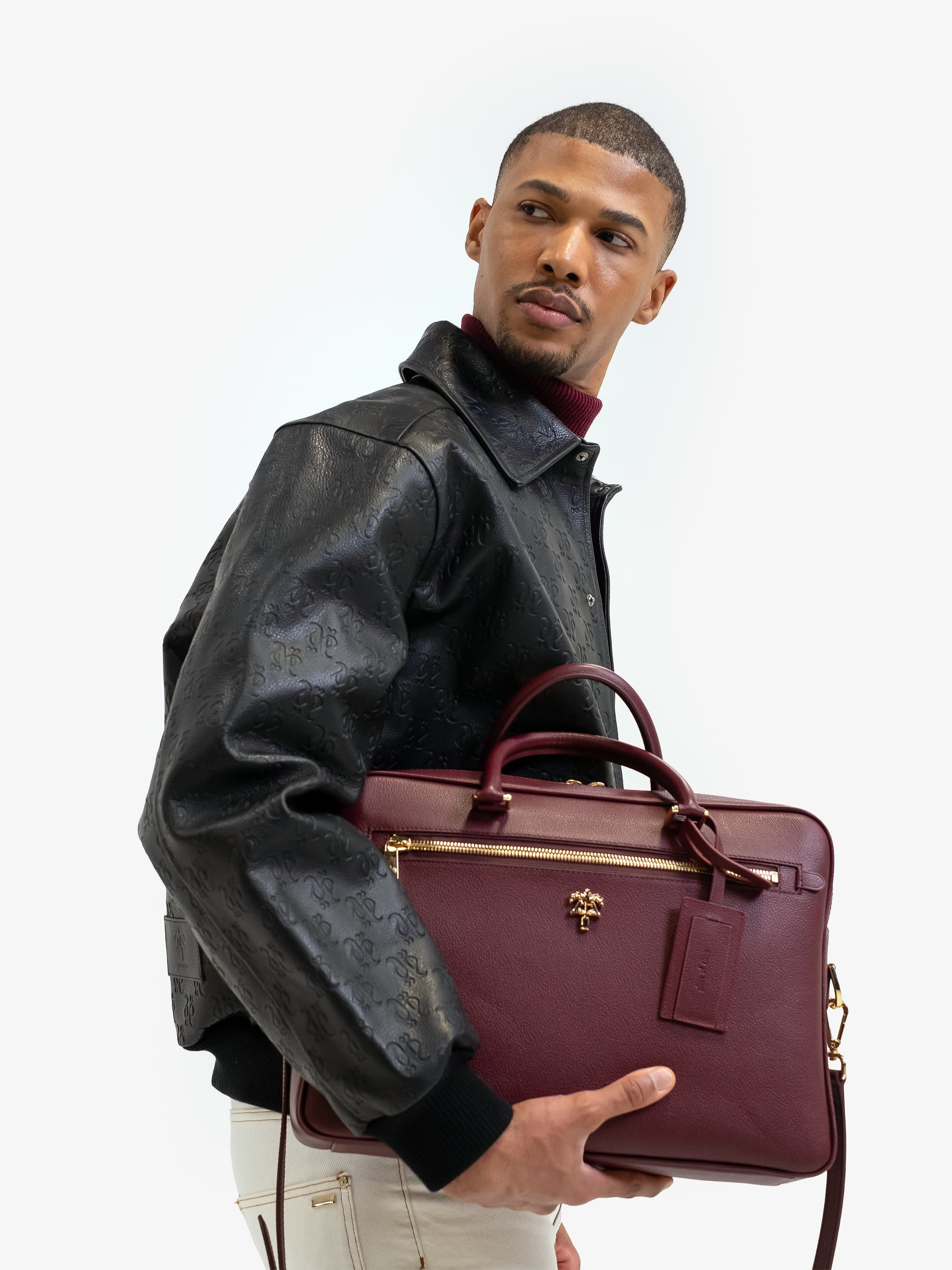 CLASSIC CABERNET GENTLEMEN BRIEFCASE-Briefcases-Place of Elms