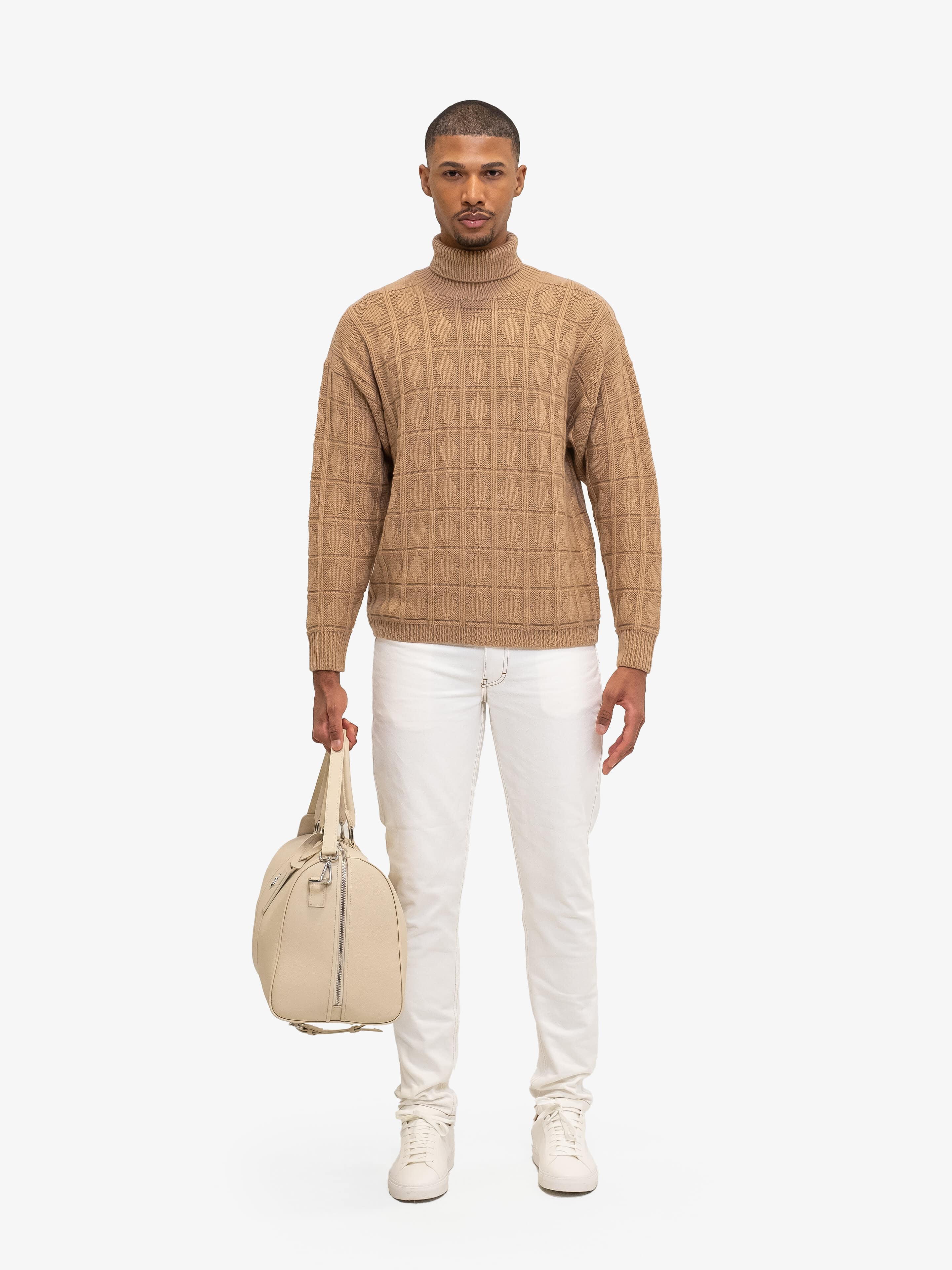 CARAMELLO DIAMONDS SWEATER-Sweaters-Place of Elms