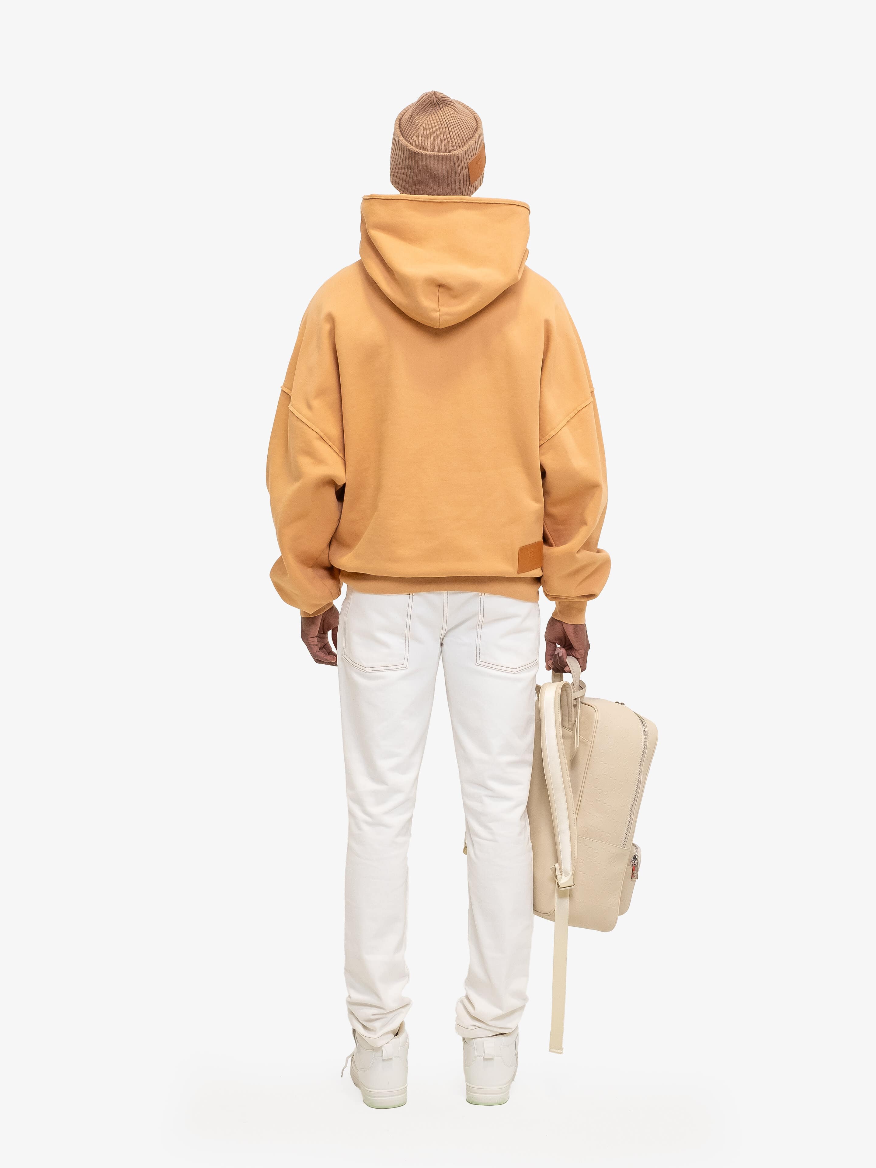 SOFT OVERSIZED SAND HOODIE-Hoodies-Place of Elms