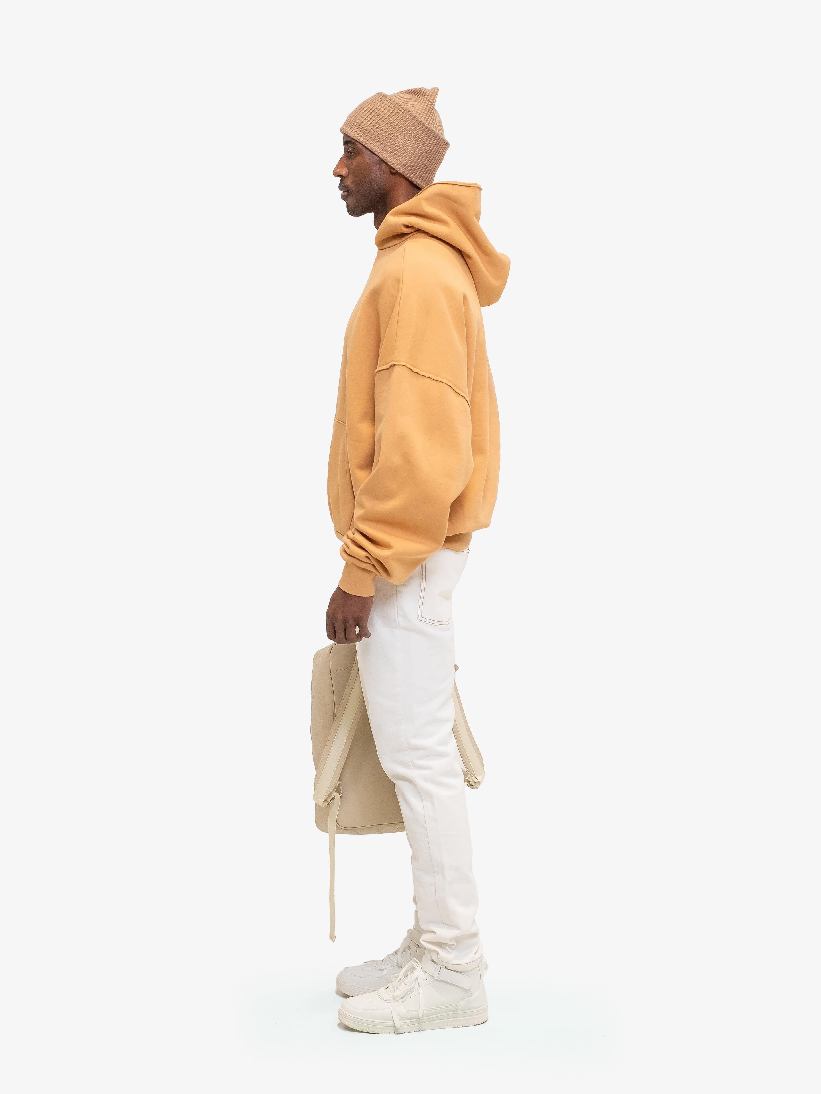 SOFT OVERSIZED SAND HOODIE-Hoodies-Place of Elms