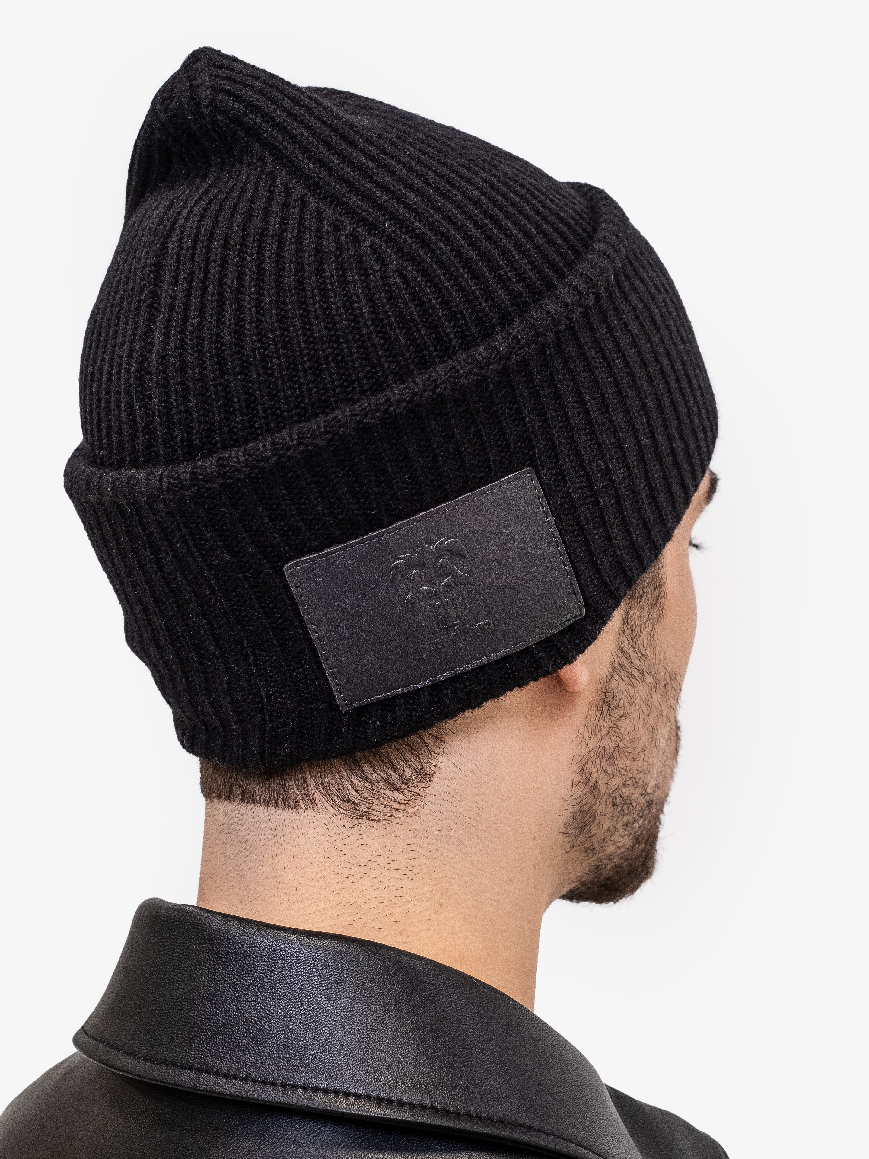 NERO PERUGIA BEANIE-Beanies-Place of Elms