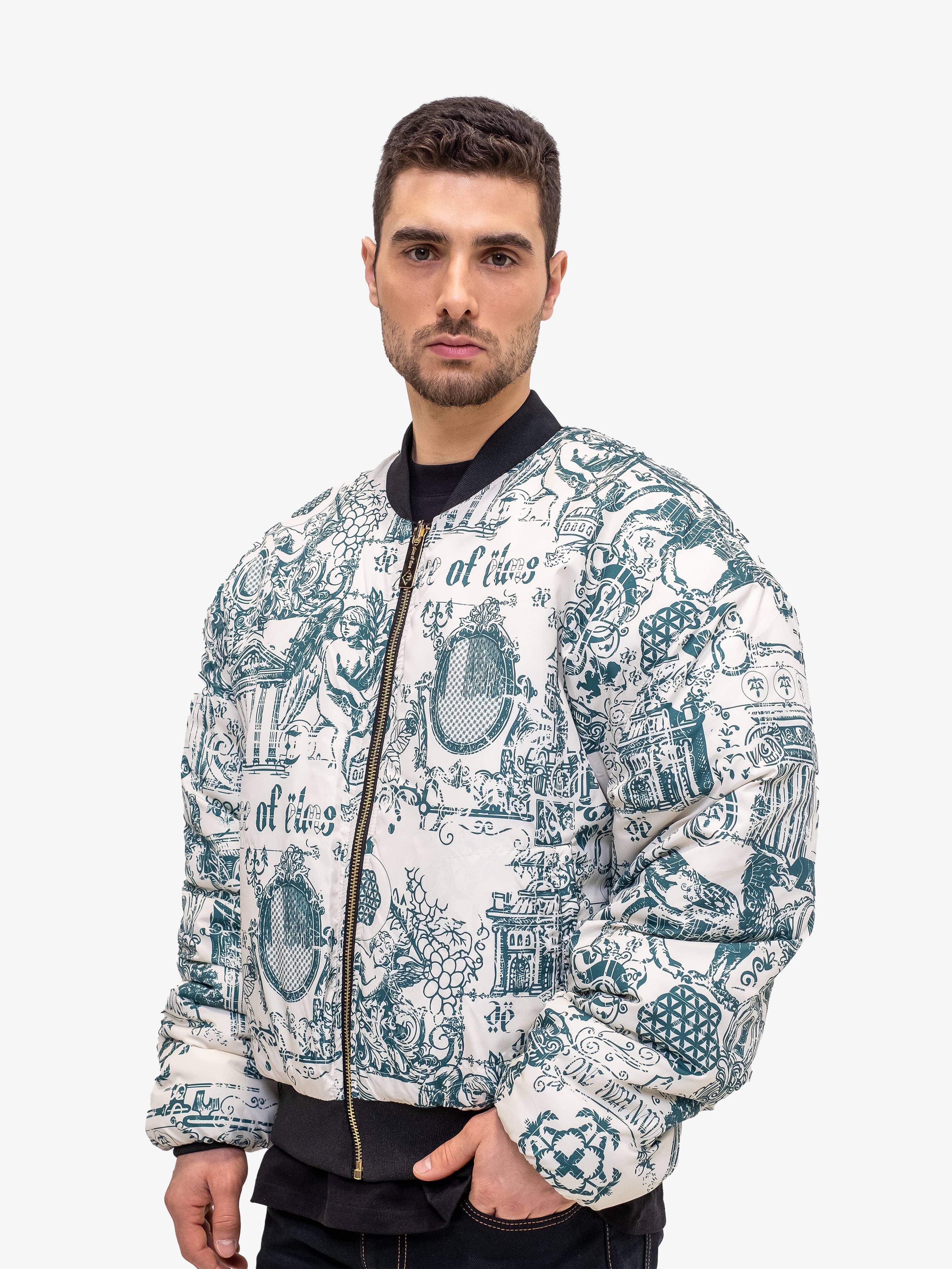 1776 REVERSIBLE BOMBER-Leather Jackets-Place of Elms