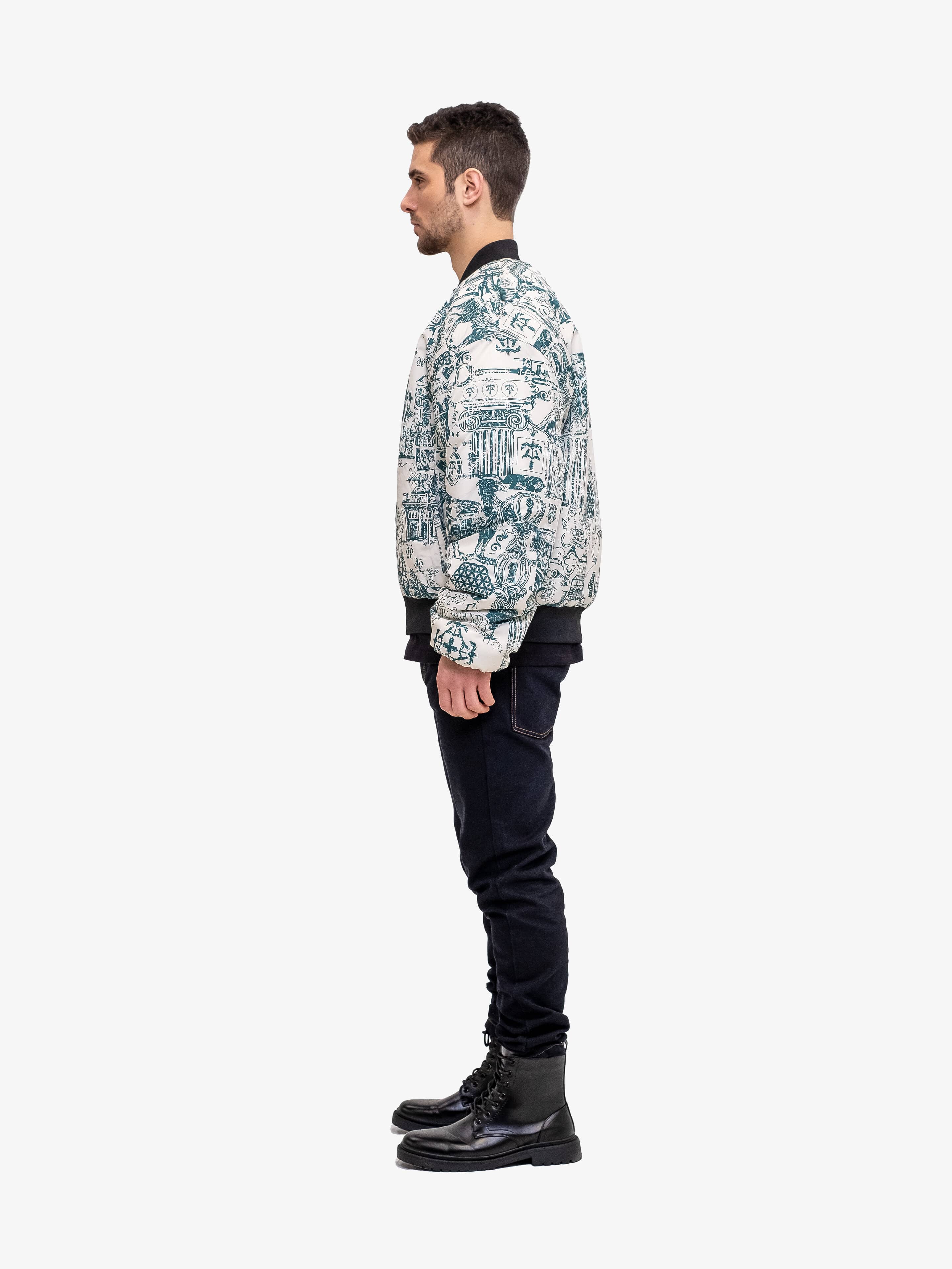 1776 REVERSIBLE BOMBER-Leather Jackets-Place of Elms