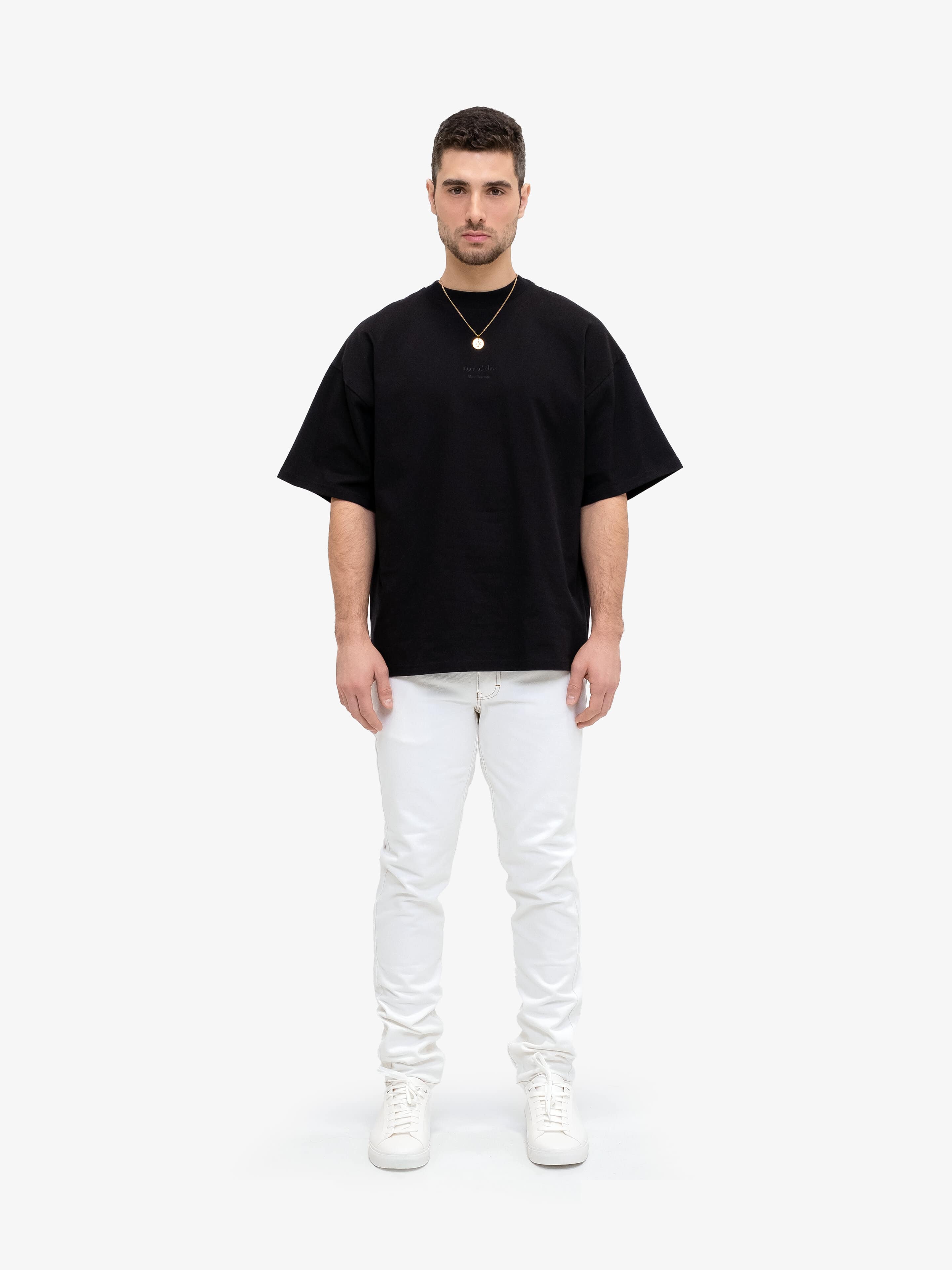 CLEAN BLACK T-SHIRT-T-shirts-Place of Elms