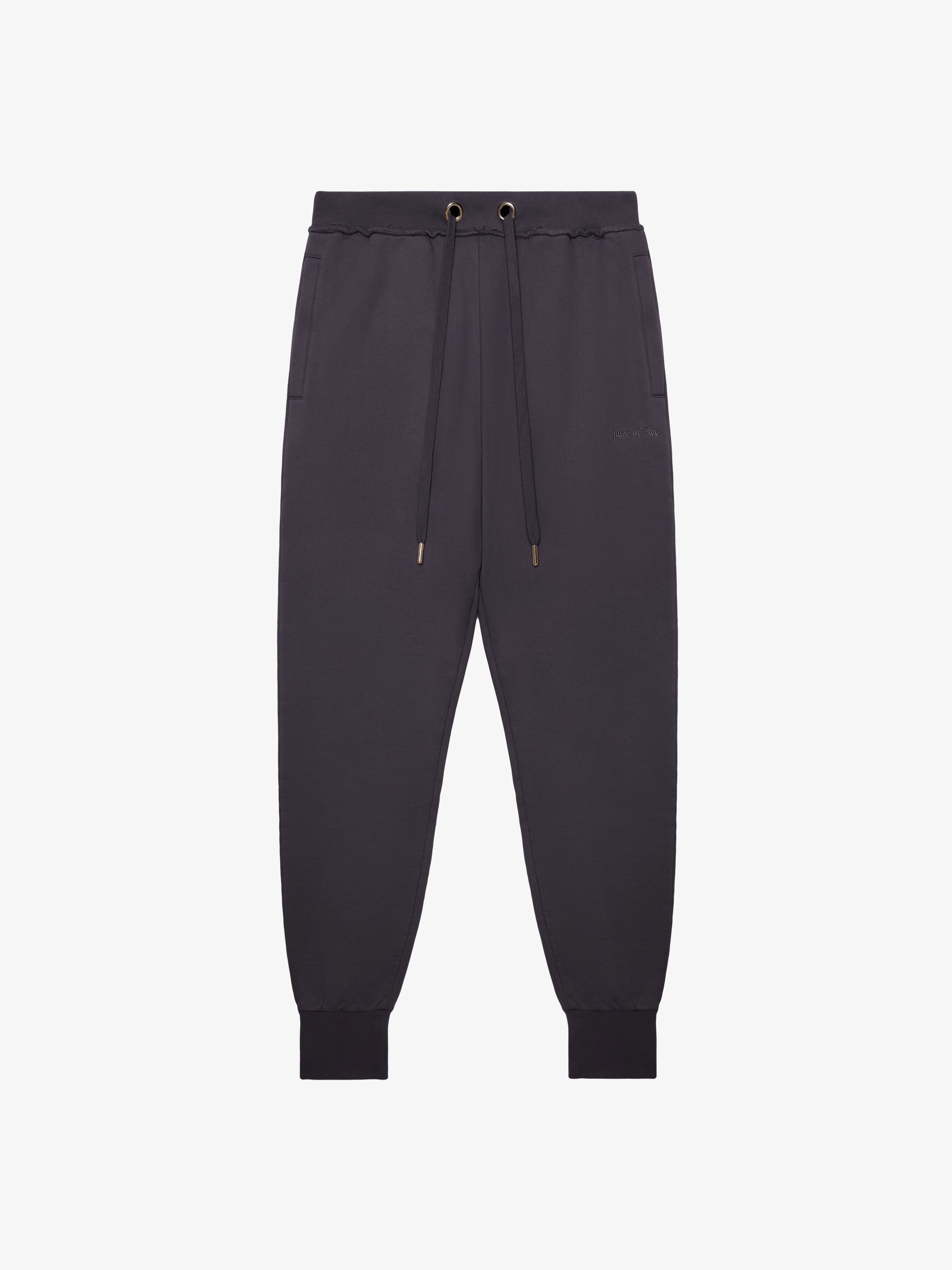 SOFT ANTHRACITE SWEATPANTS-Sweatpants-Place of Elms