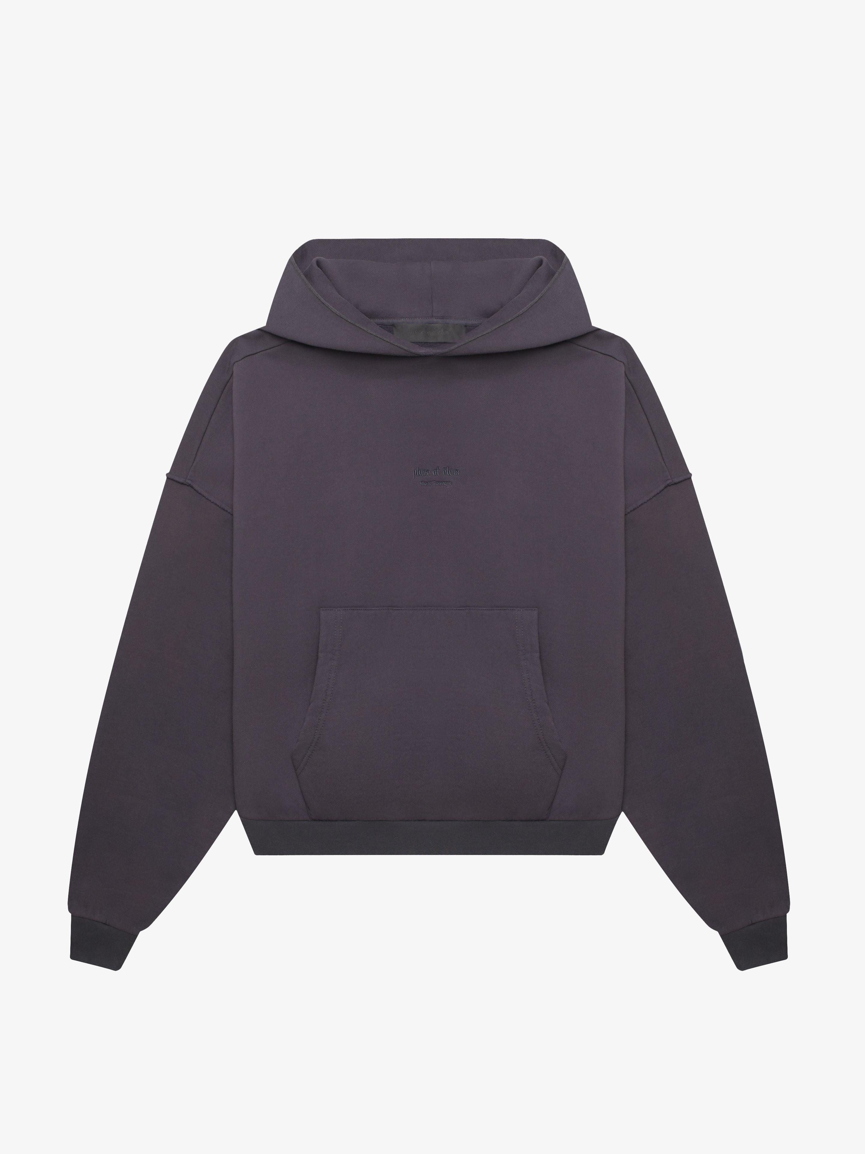 SOFT OVERSIZED ANTHRACITE HOODIE-Hoodies-Place of Elms